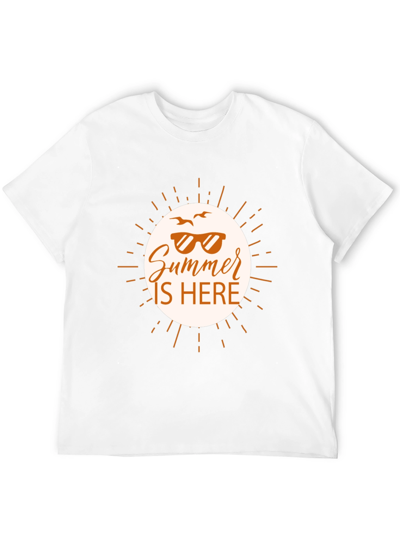 Summer Is Here Graphic Tee - Black Casual Shirt