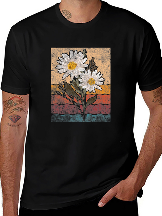 Vintage Daisy Flower Graphic Tee