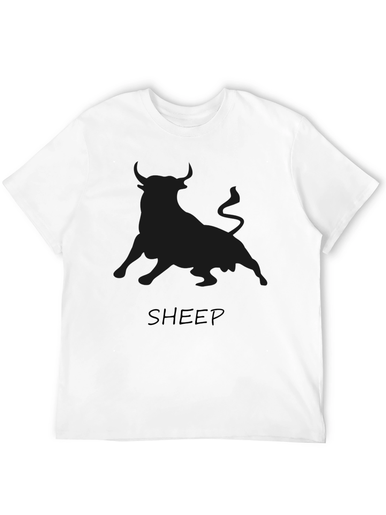 Black Bull Graphic T-Shirt - Mens Crew Neck Tee