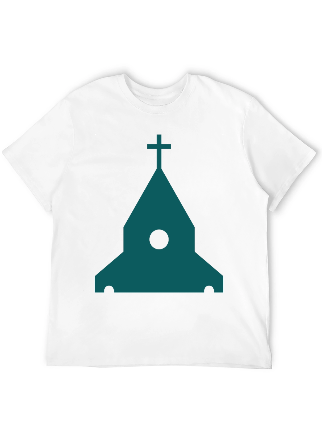 Modern Church Graphic Tee - Black Cotton Blend