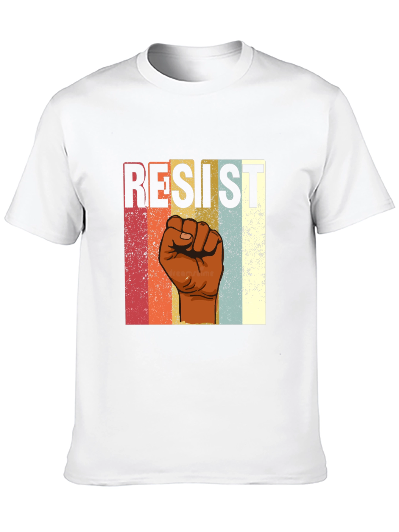 Resist Fist Graphic Tee - Retro Style