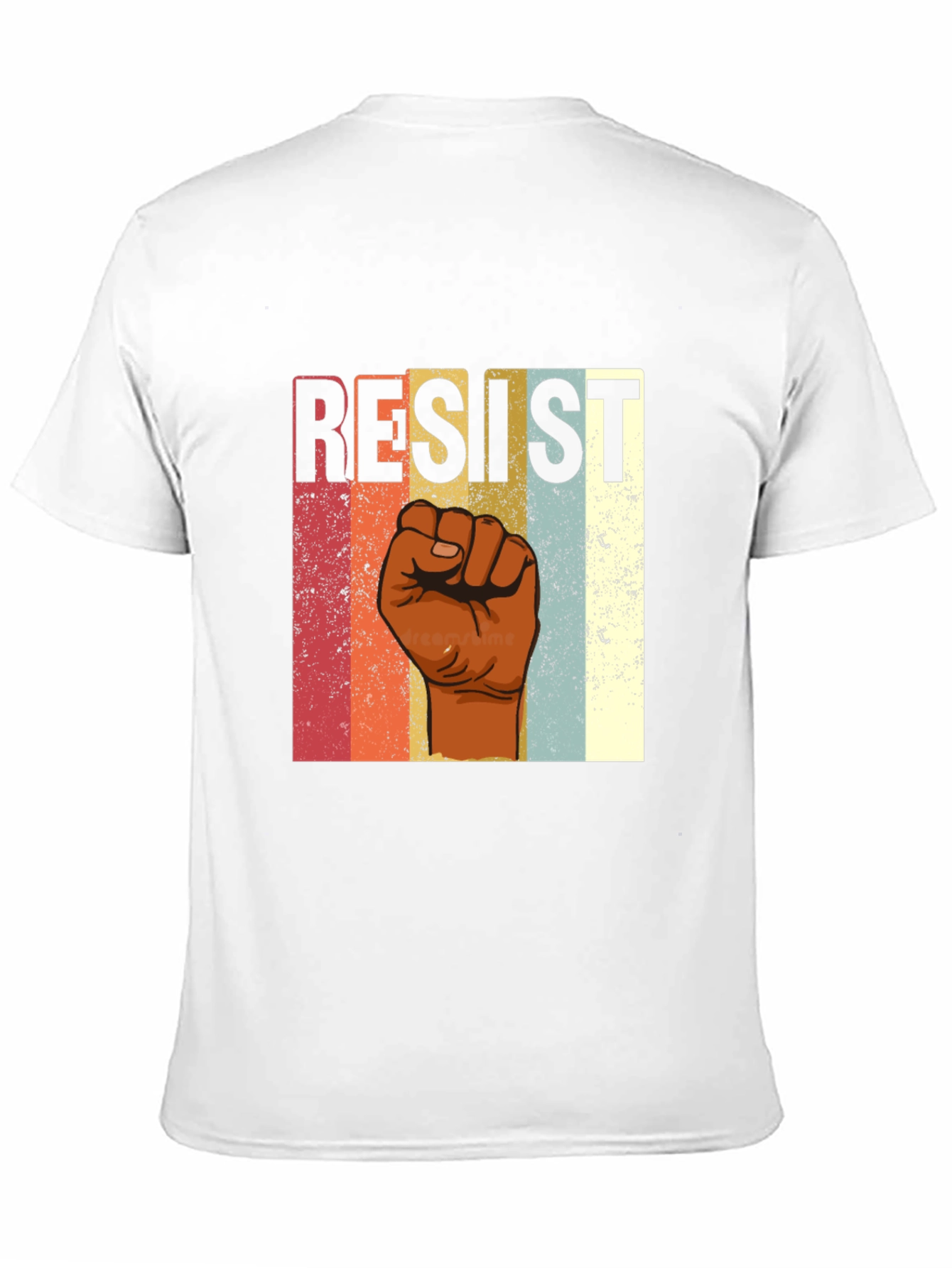 Resist Fist Graphic Tee - Retro Style