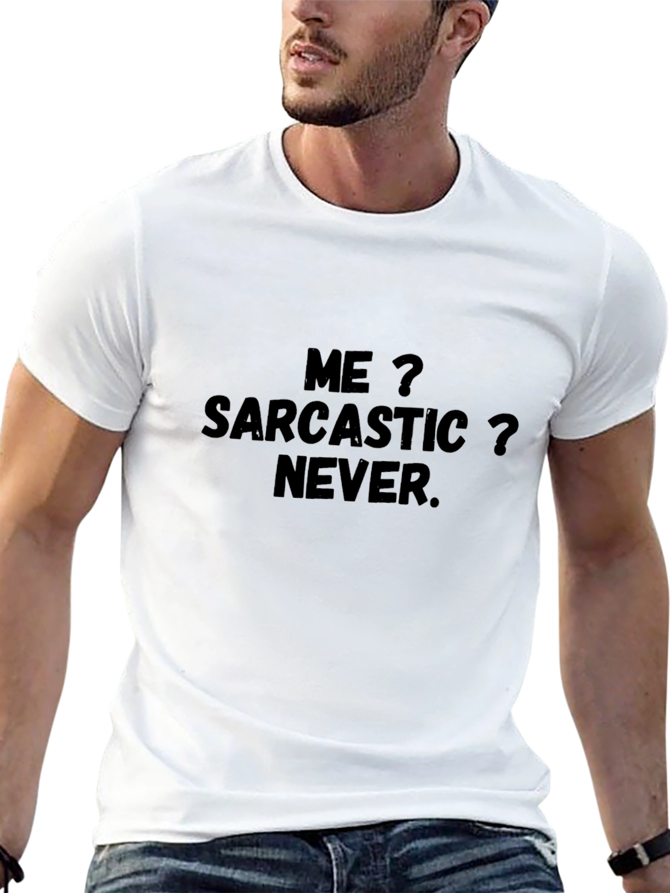 Sarcastic Never Black T-Shirt