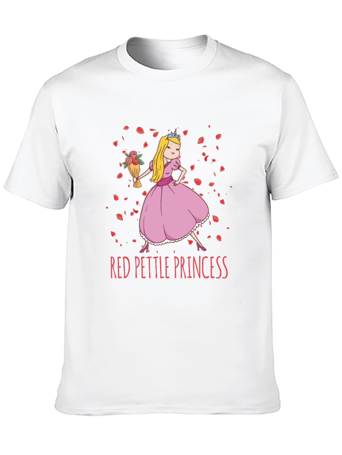 Red Pettle Princess Graphic T-Shirt