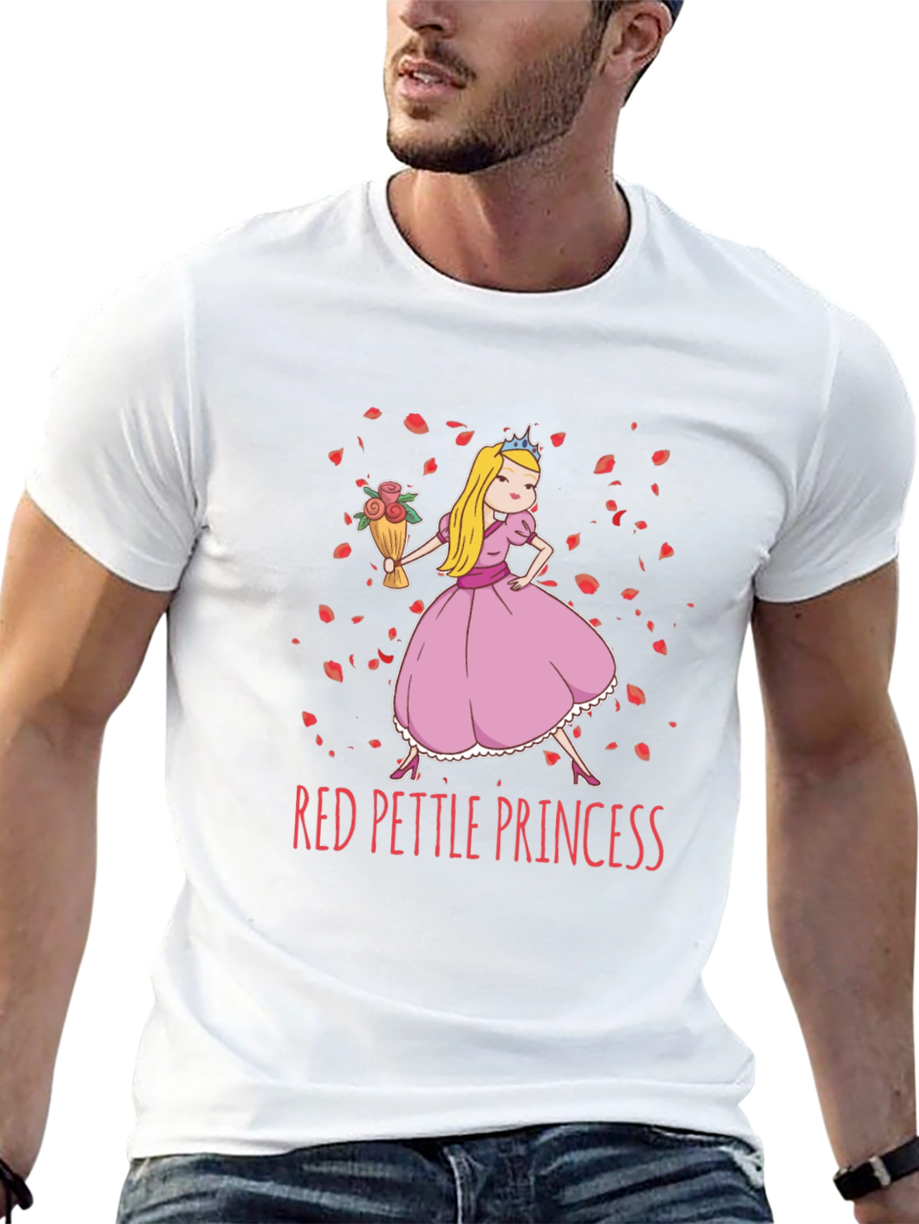 Red Pettle Princess Graphic T-Shirt