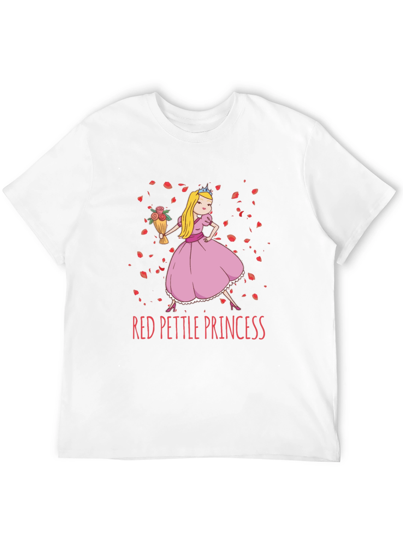 Red Pettle Princess Graphic T-Shirt