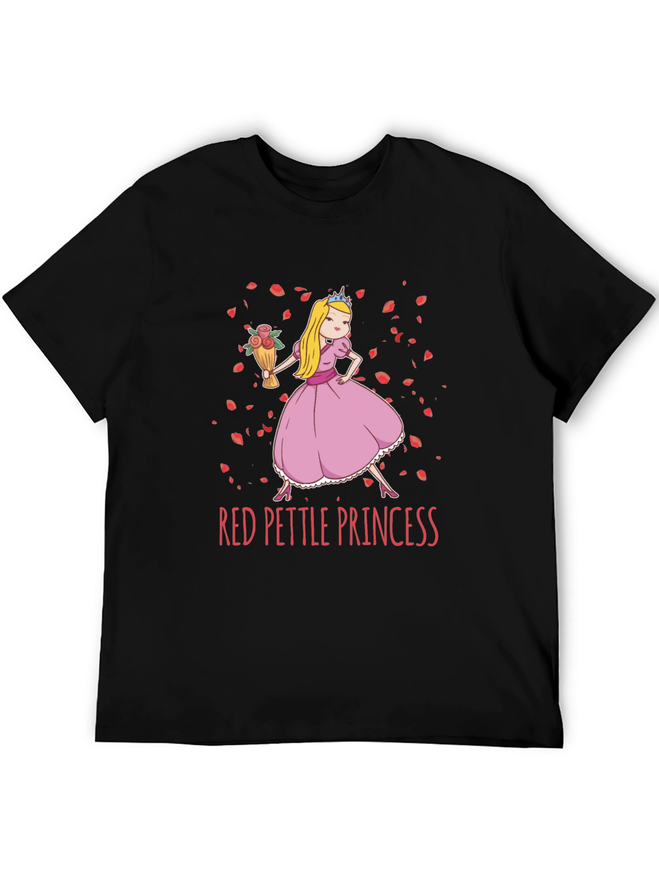 Red Pettle Princess Graphic T-Shirt