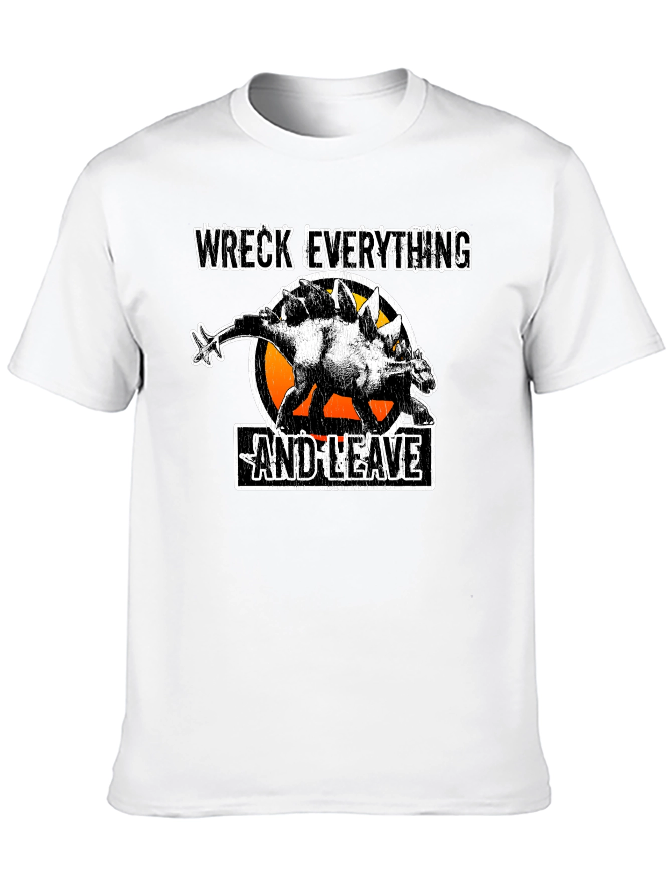 Wreck Everything Stegosaurus T-Shirt