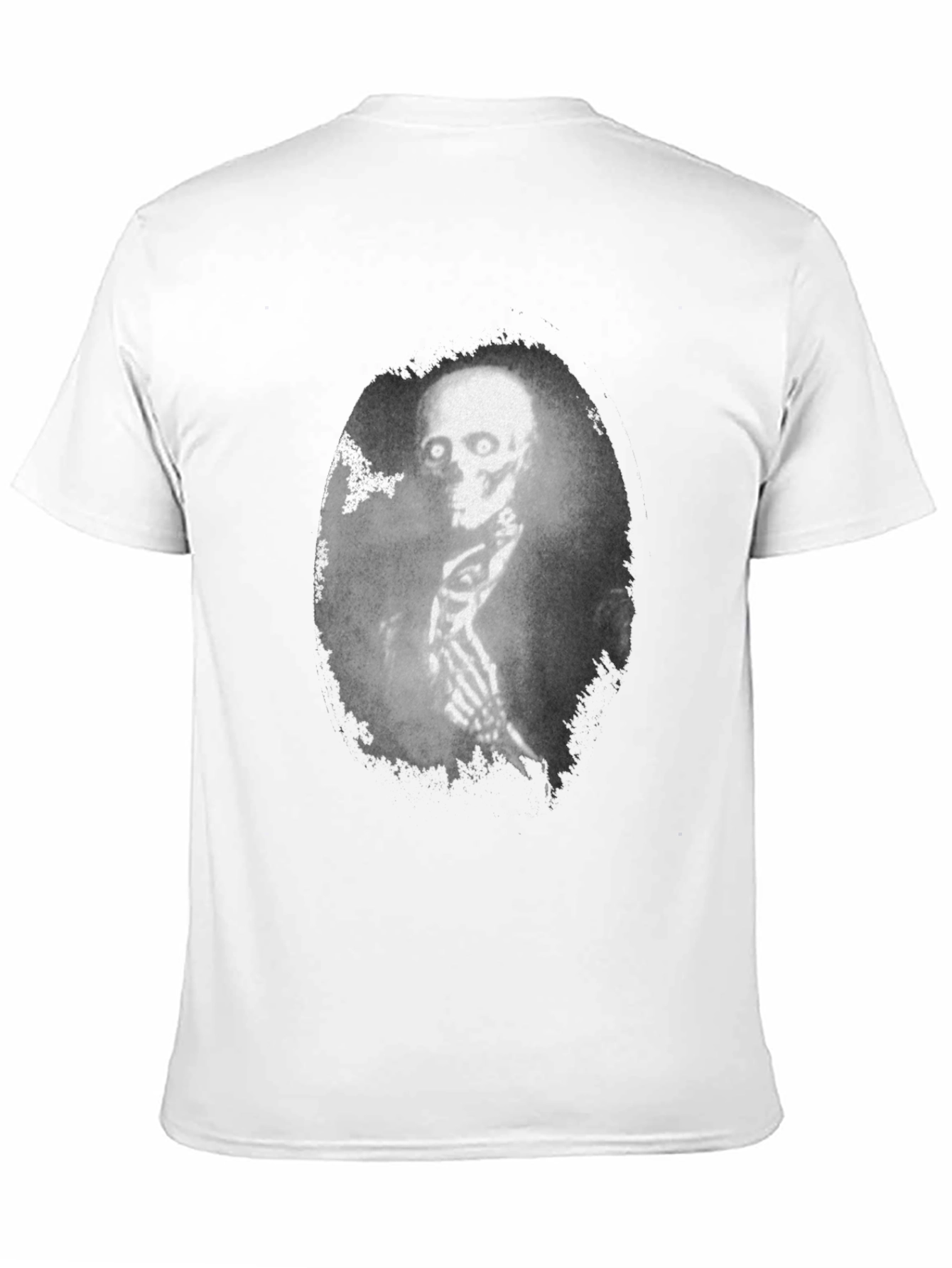 Creepy Skeleton Graphic Black T-Shirt