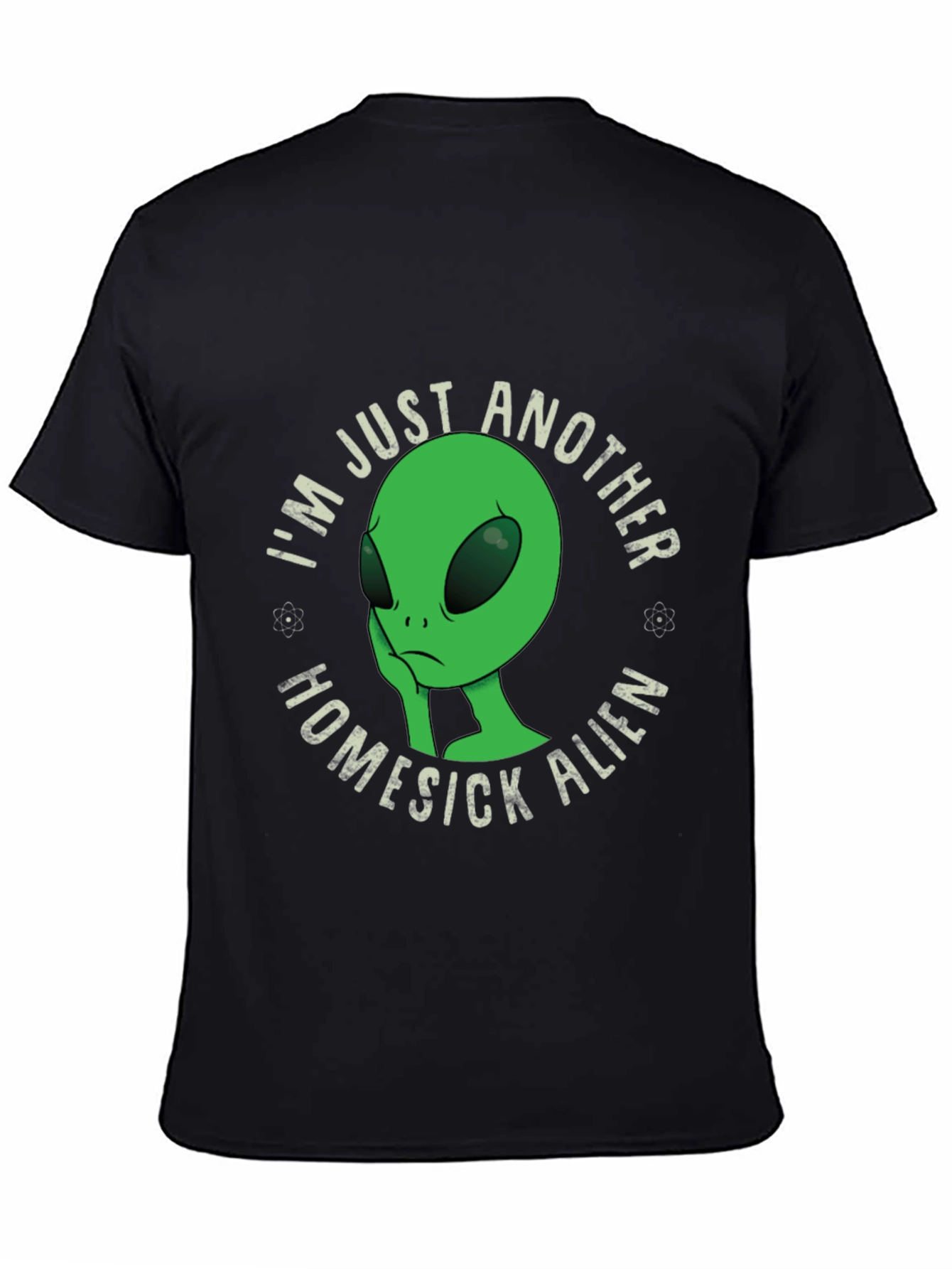 Homesick Alien Graphic T-Shirt - Black