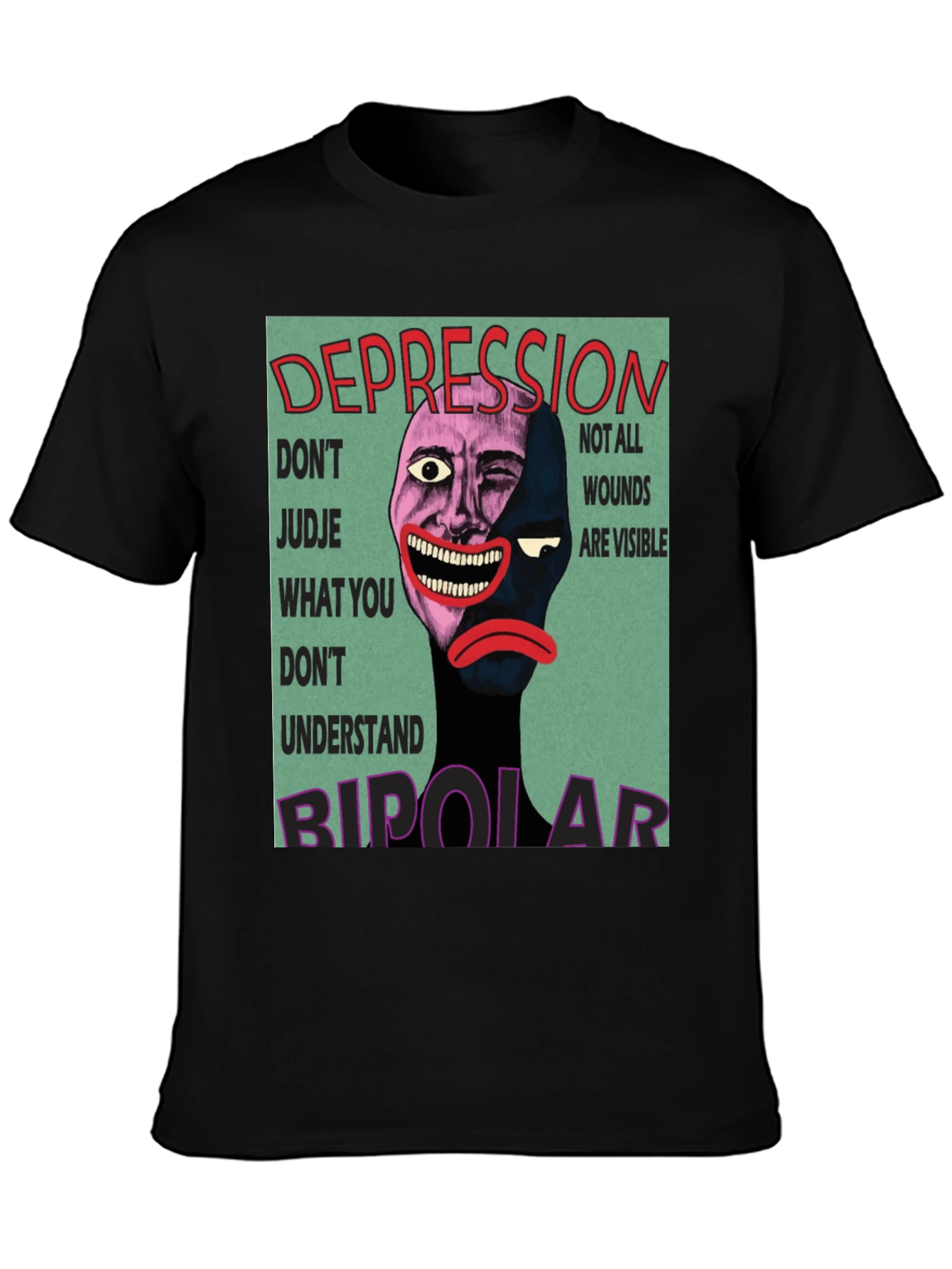 Depression Bipolar T-Shirt Mental Health Tee
