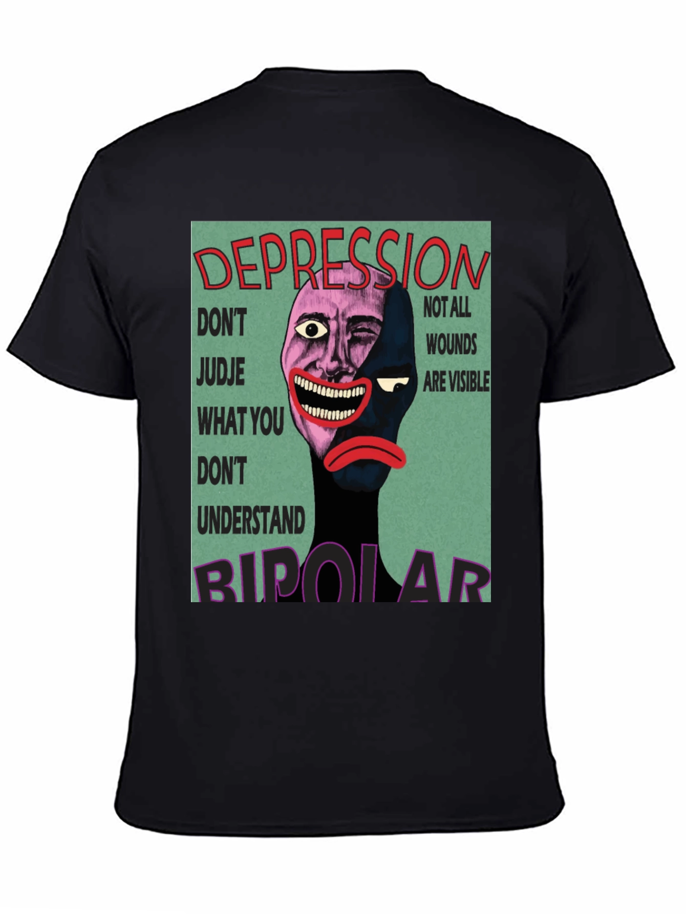 Depression Bipolar T-Shirt Mental Health Tee