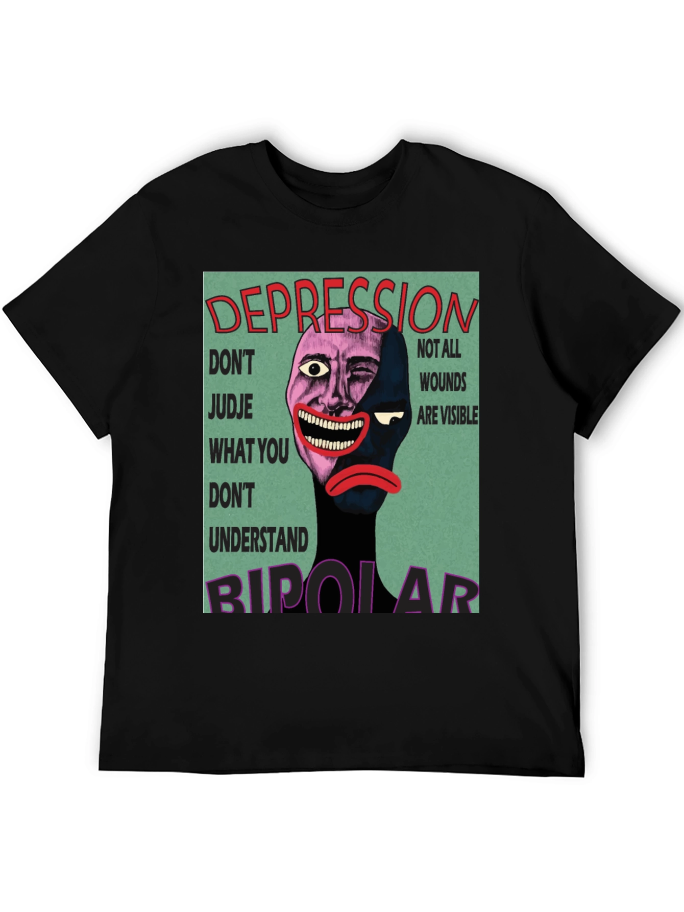 Depression Bipolar T-Shirt Mental Health Tee