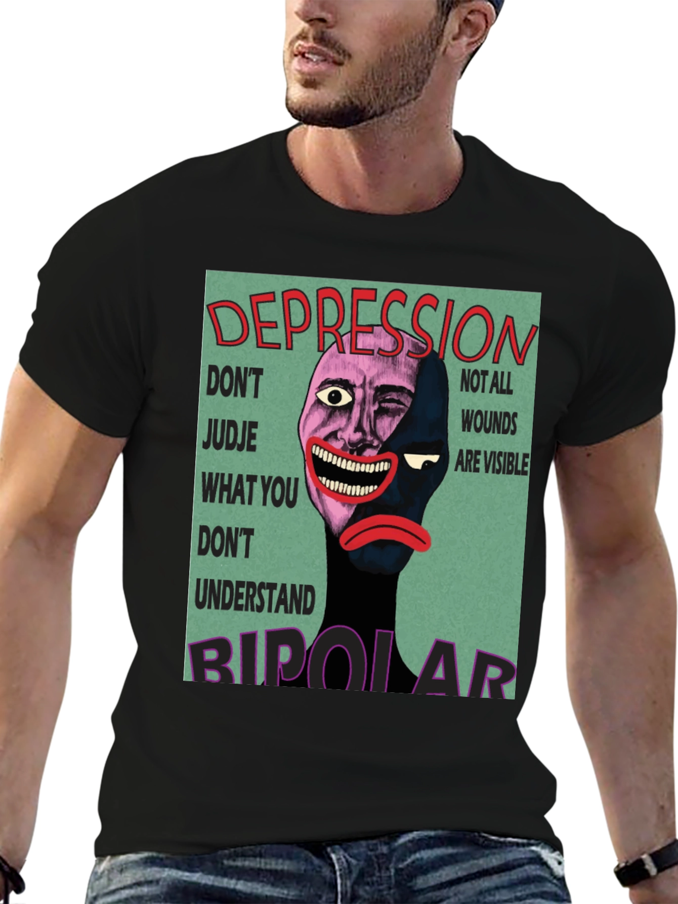 Depression Bipolar T-Shirt Mental Health Tee