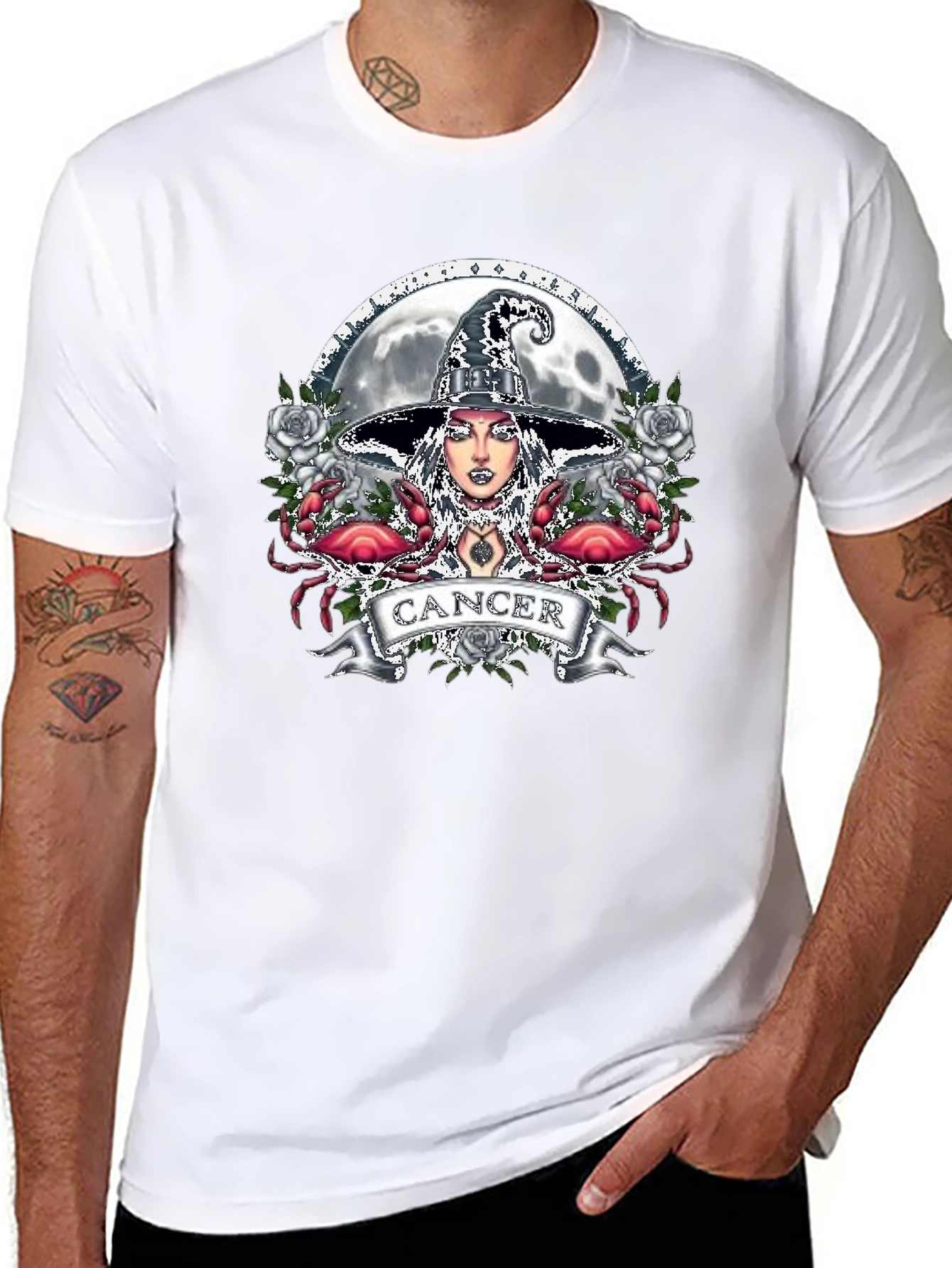 Cancer Zodiac Witch T-Shirt