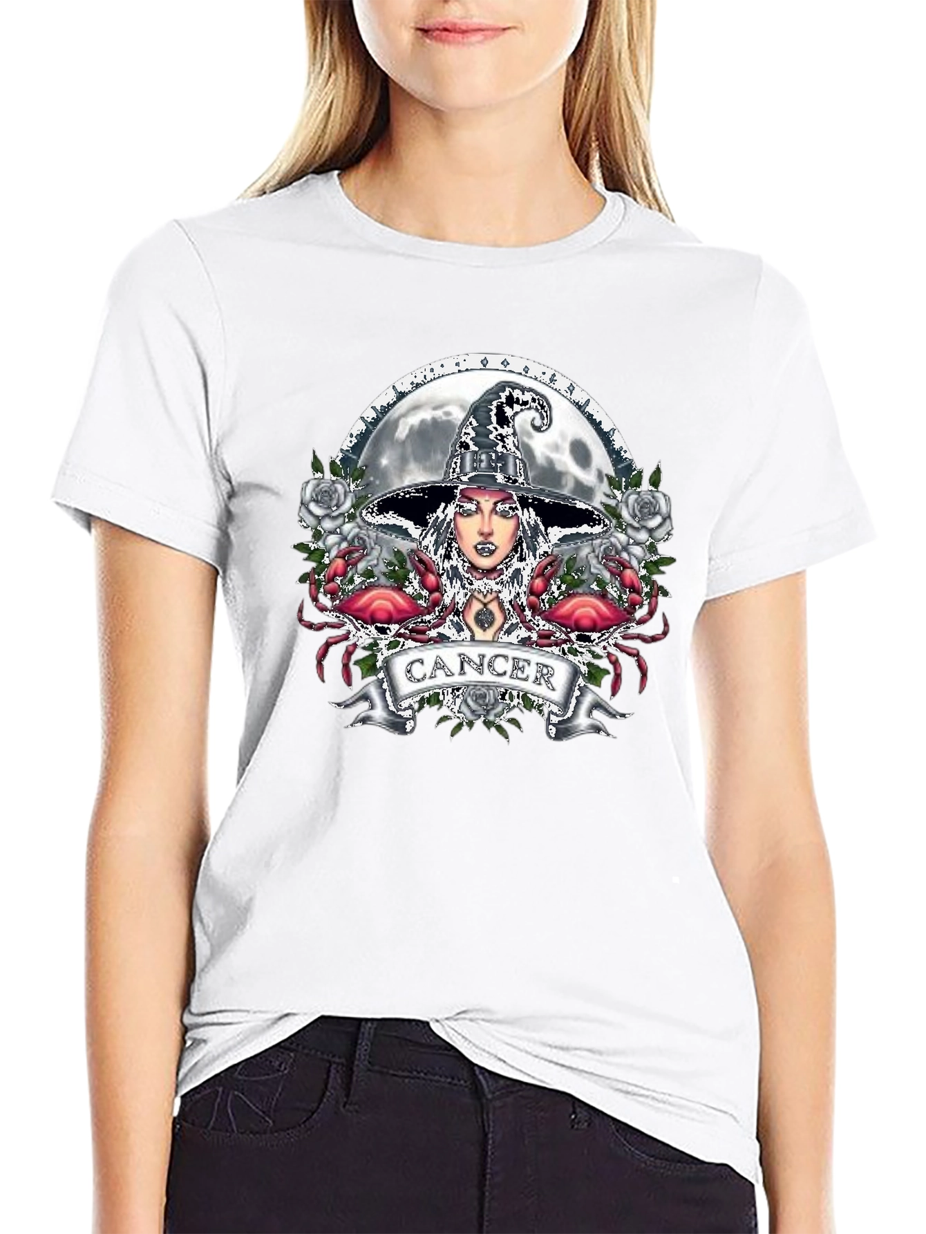Cancer Zodiac Witch T-Shirt