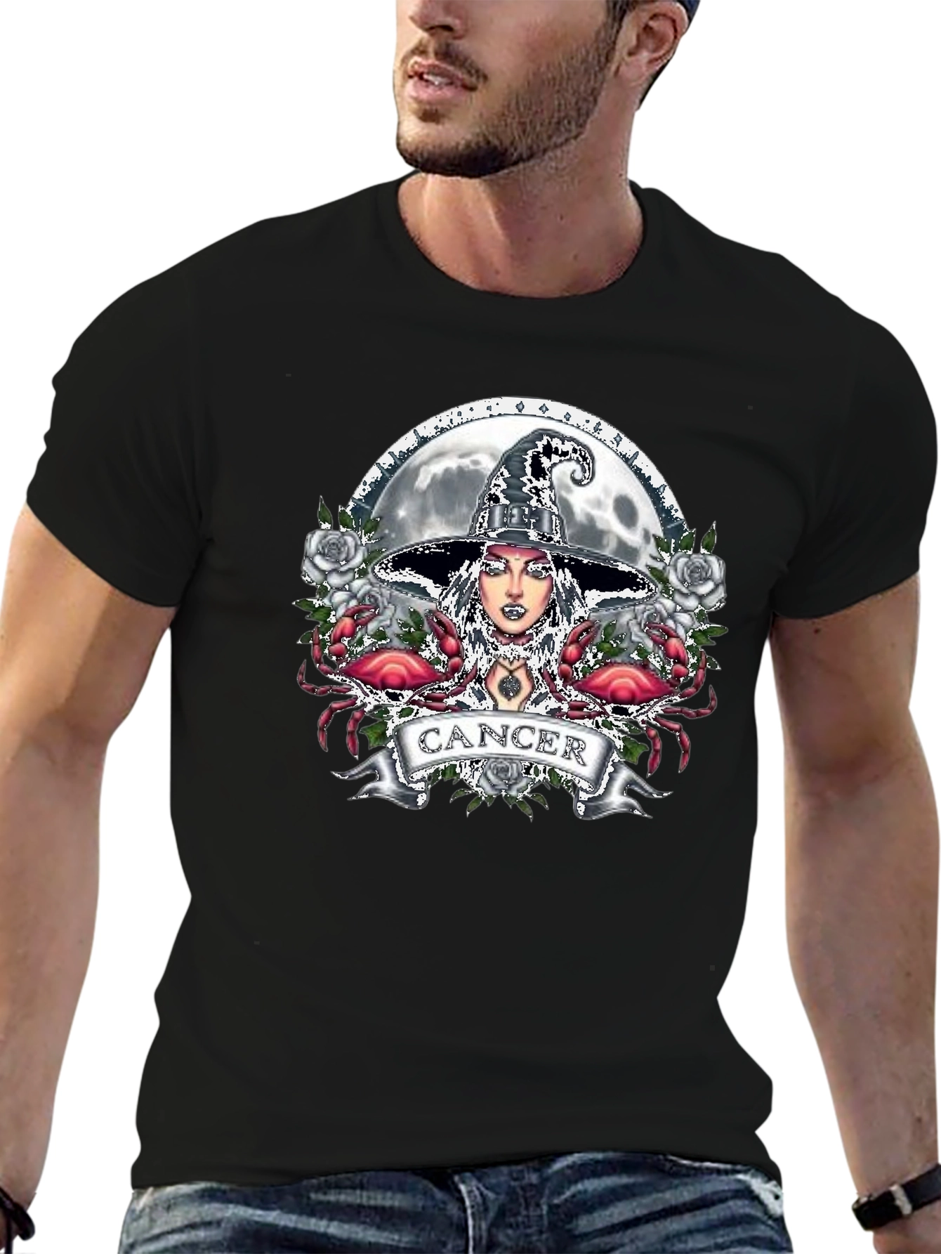 Cancer Zodiac Witch T-Shirt