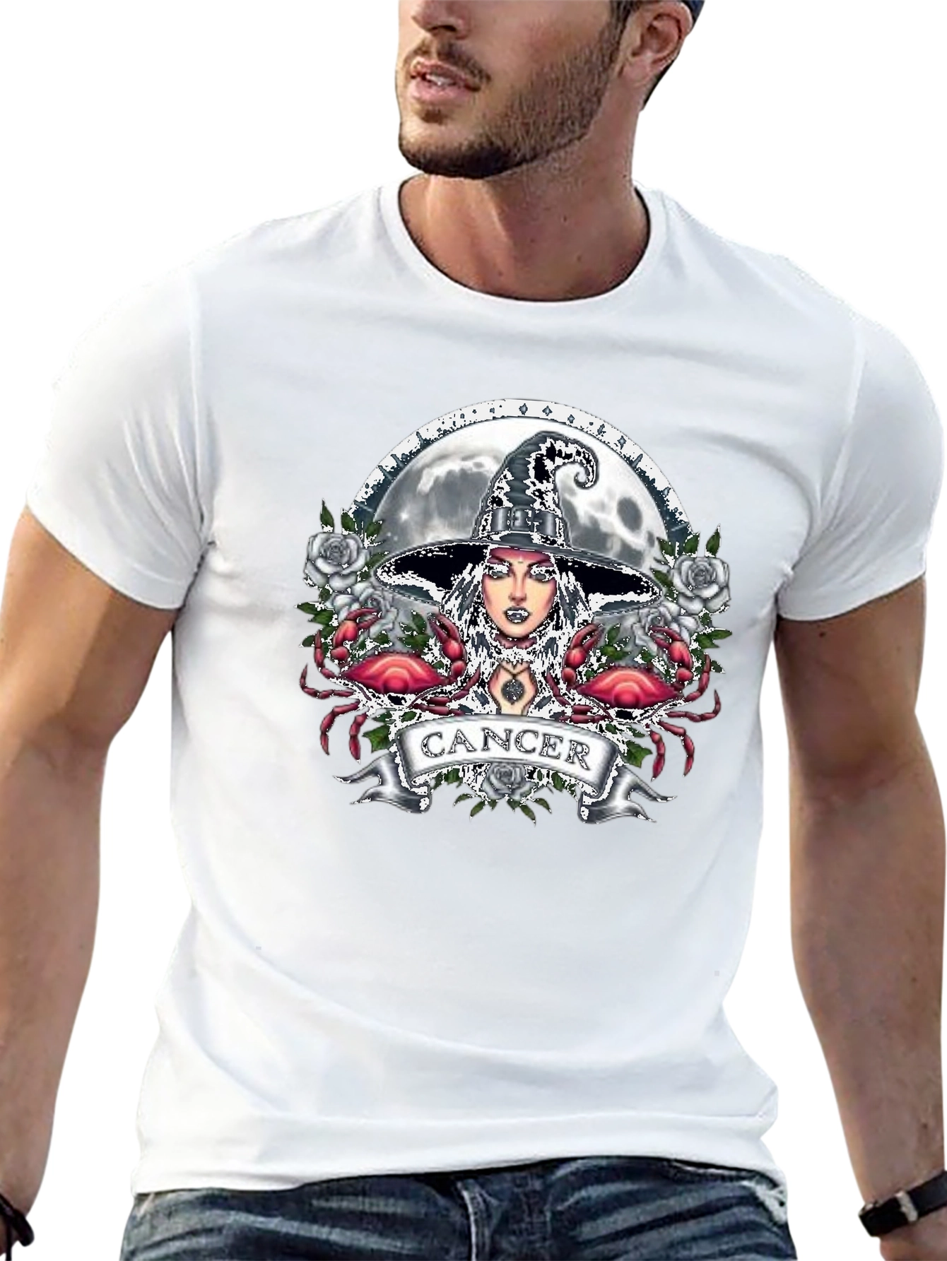 Cancer Zodiac Witch T-Shirt