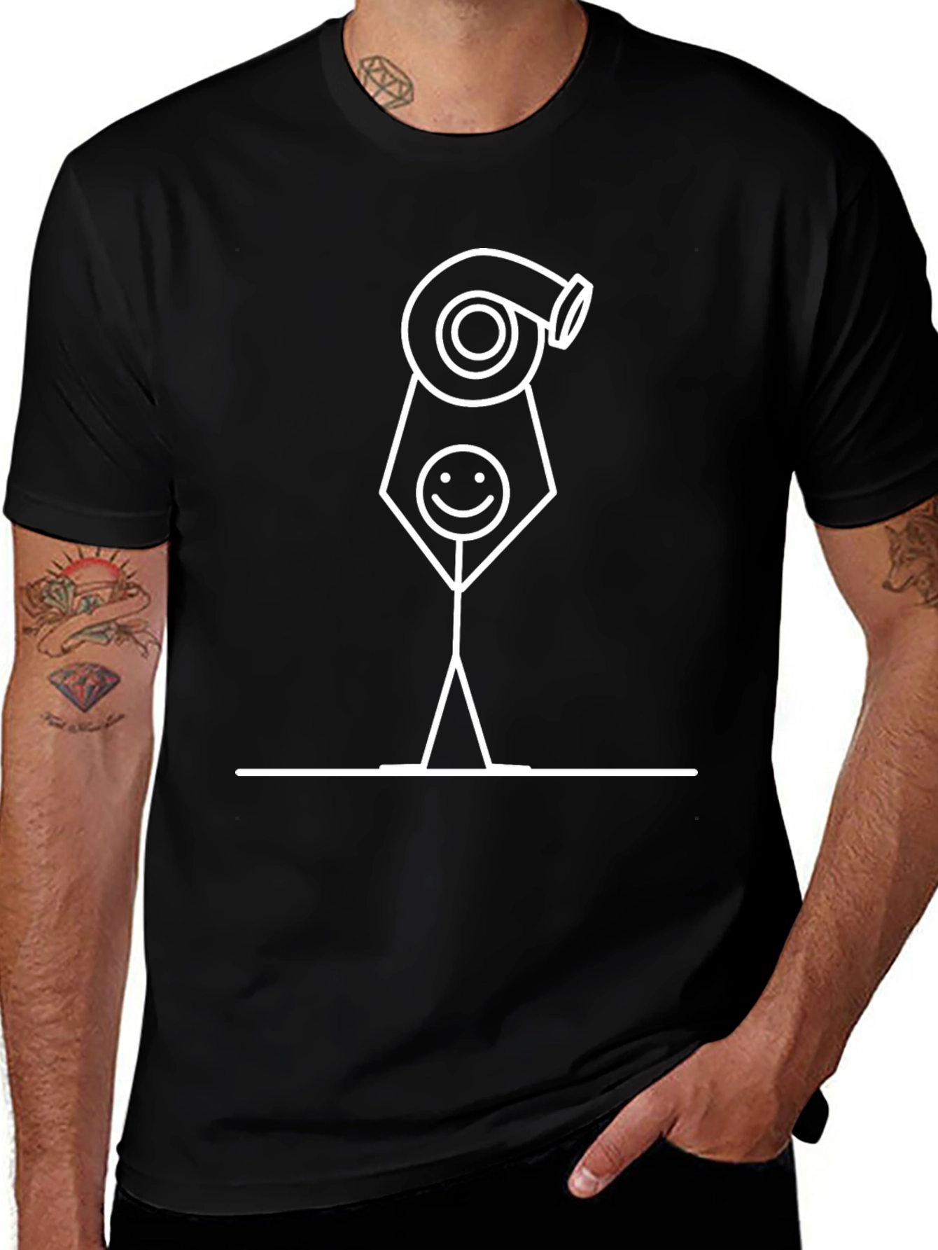 Turbo Stick Figure Graphic Tee