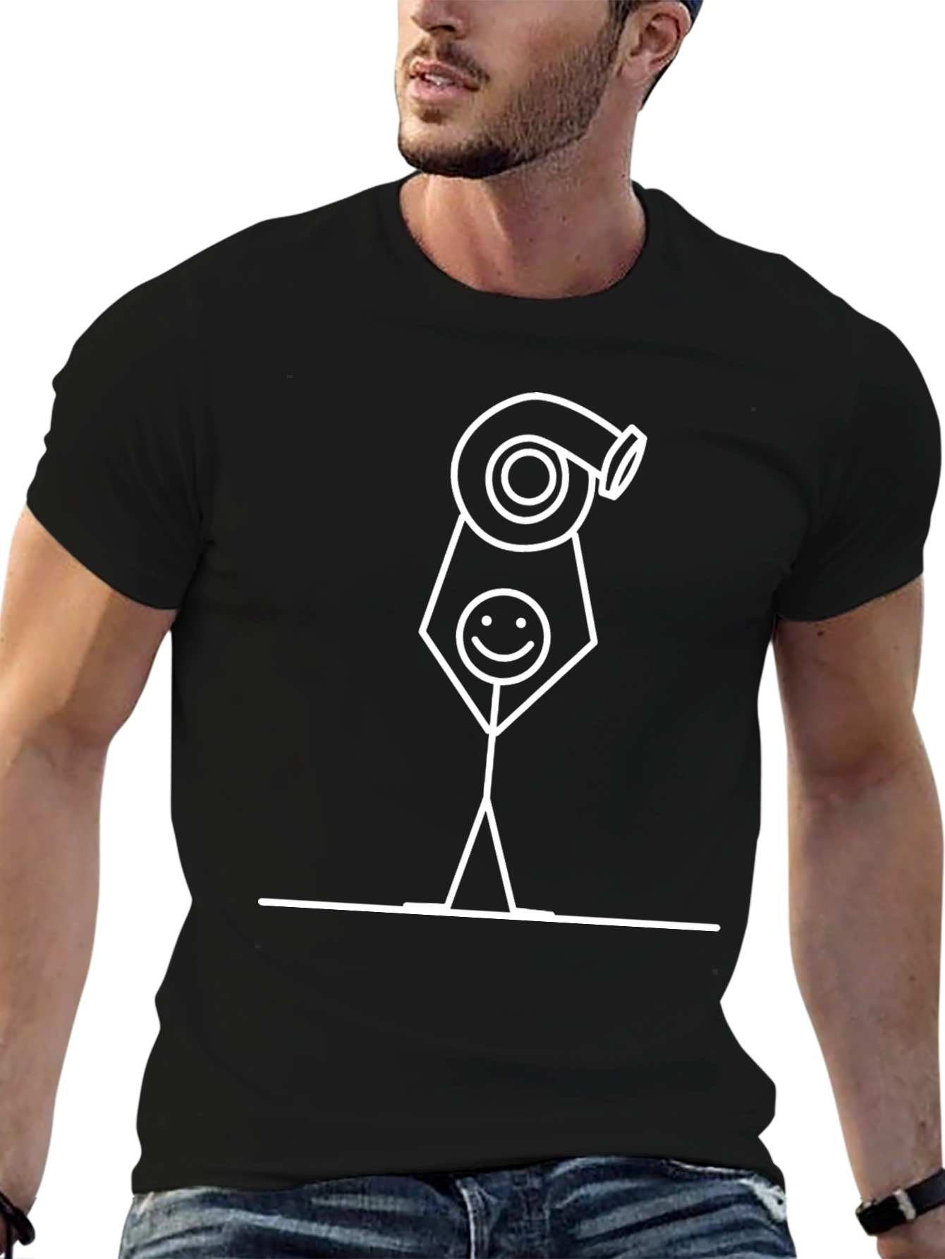 Turbo Stick Figure Graphic Tee