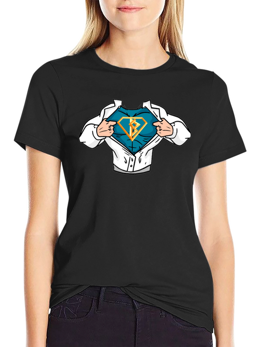 Superhero Reveal T-Shirt - Bold Diamond Design