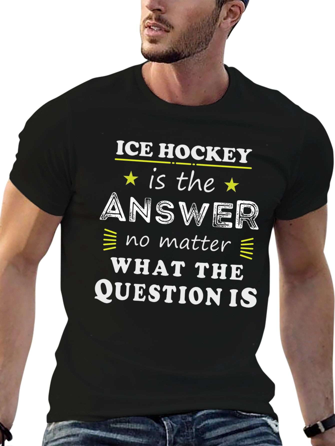 Ice Hockey is the Answer T-Shirt