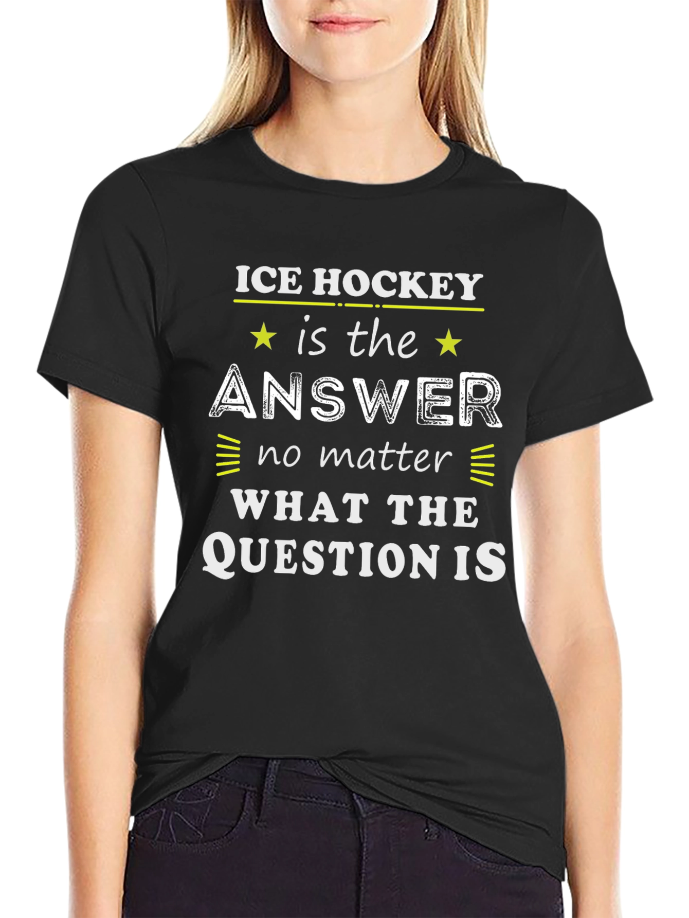 Ice Hockey is the Answer T-Shirt