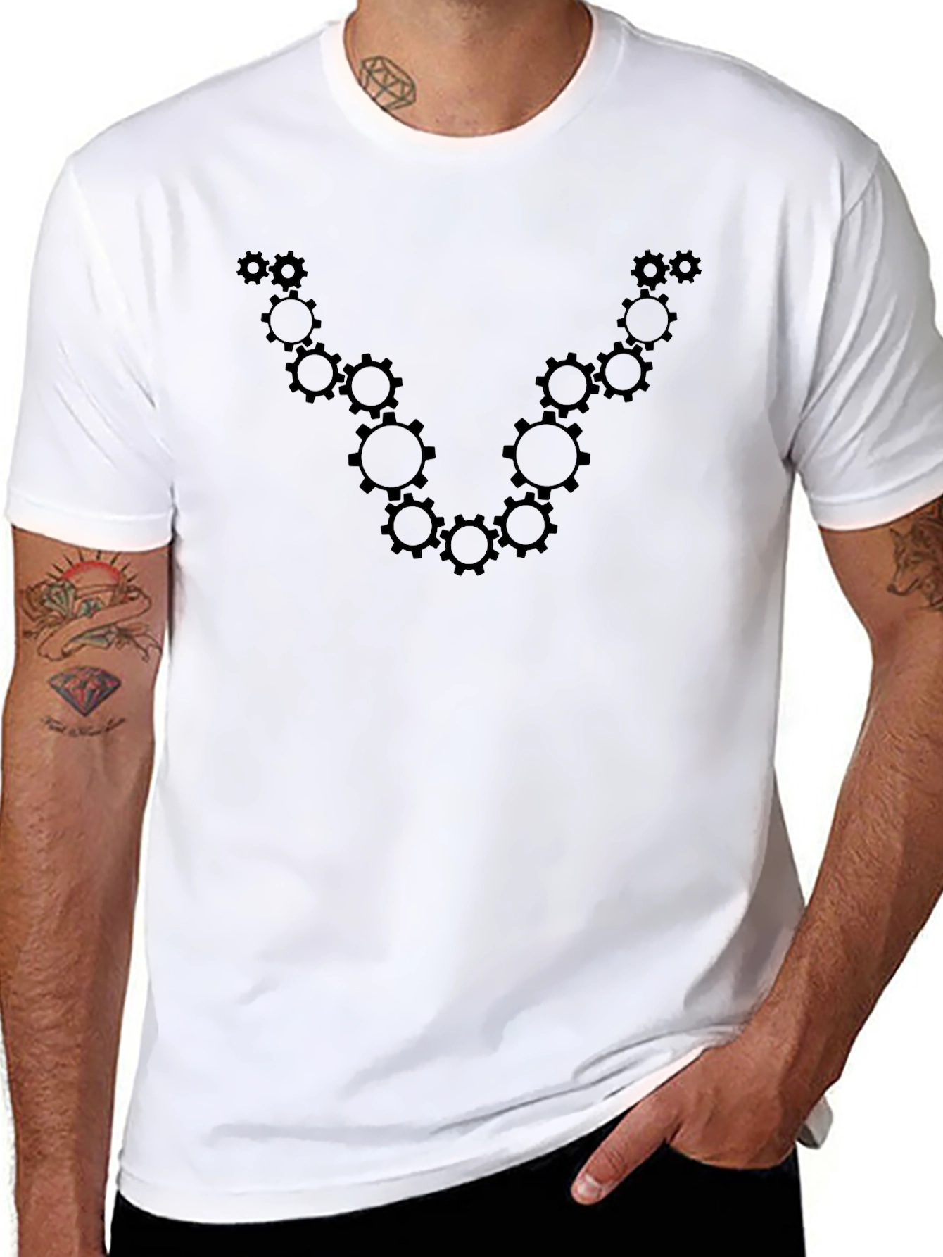 Gear V Graphic Tee - Stylish Mens T-Shirt