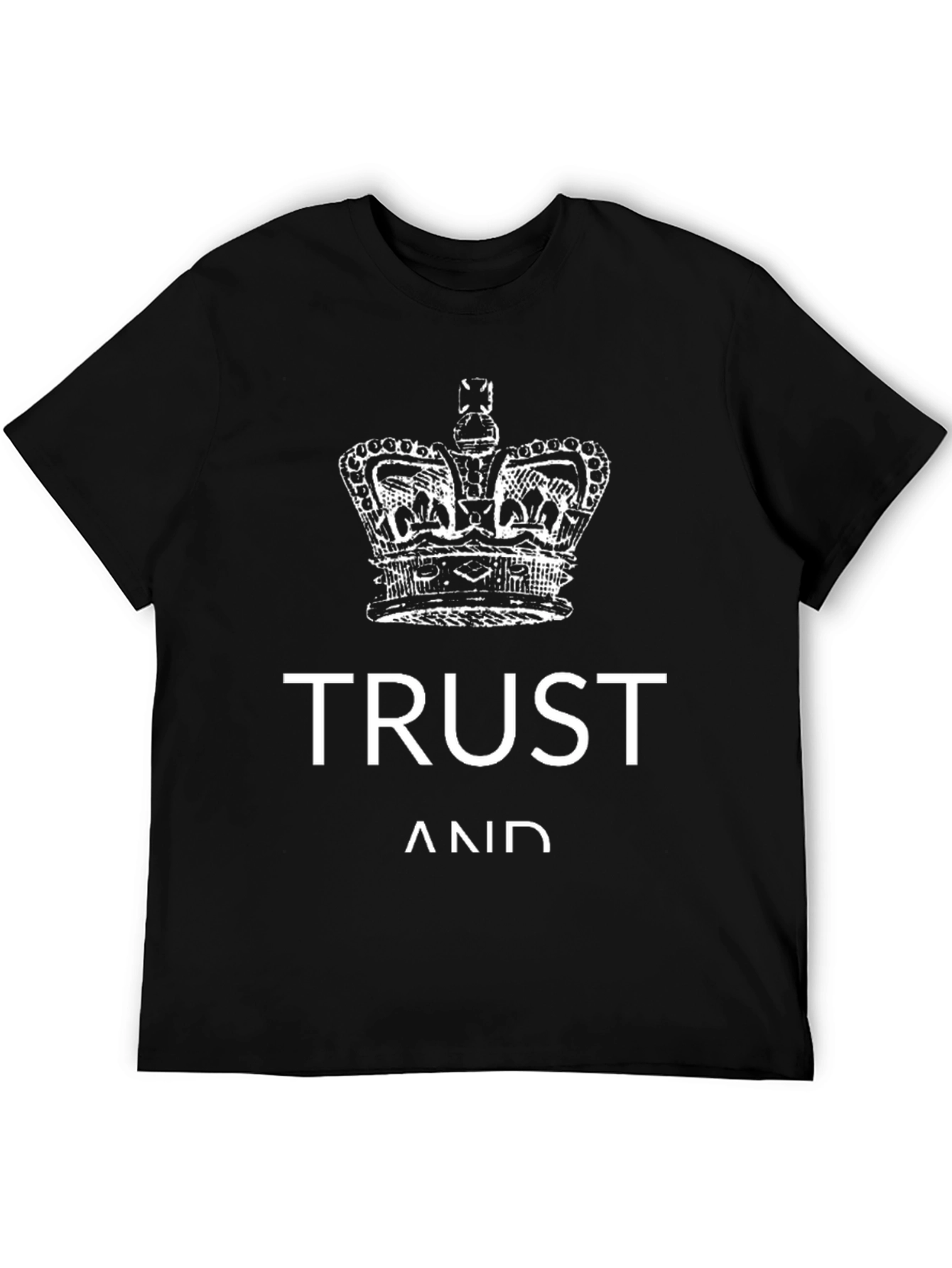 Trust and Crown Graphic Tee - Black