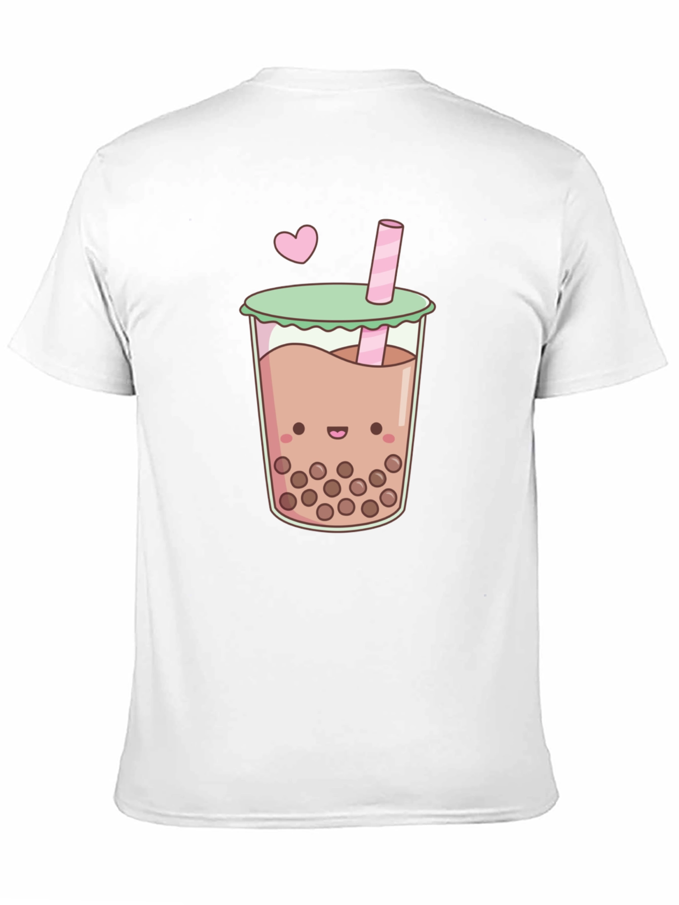 Cute Boba Tea Graphic Tee - Black