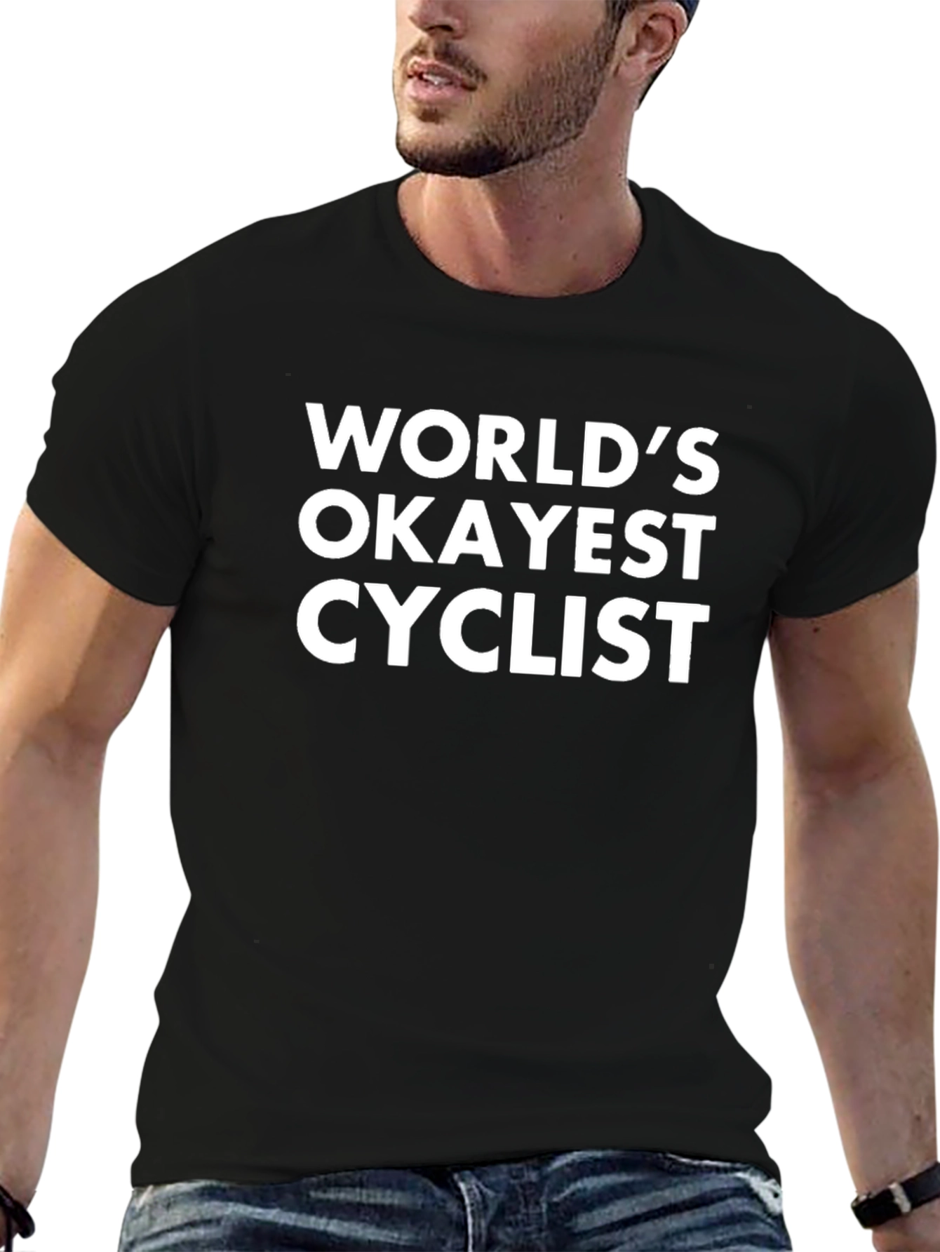 Worlds Okayest Cyclist Graphic Tee