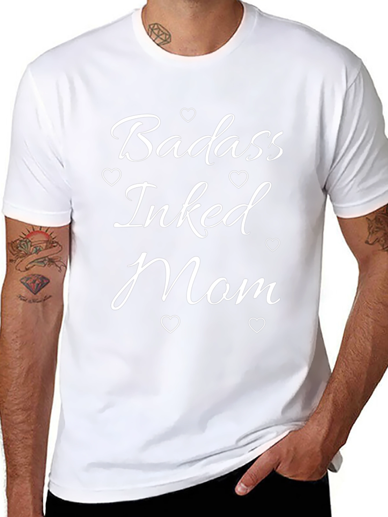 Badass Inked Mom T-Shirt - Stylish Graphic Tee