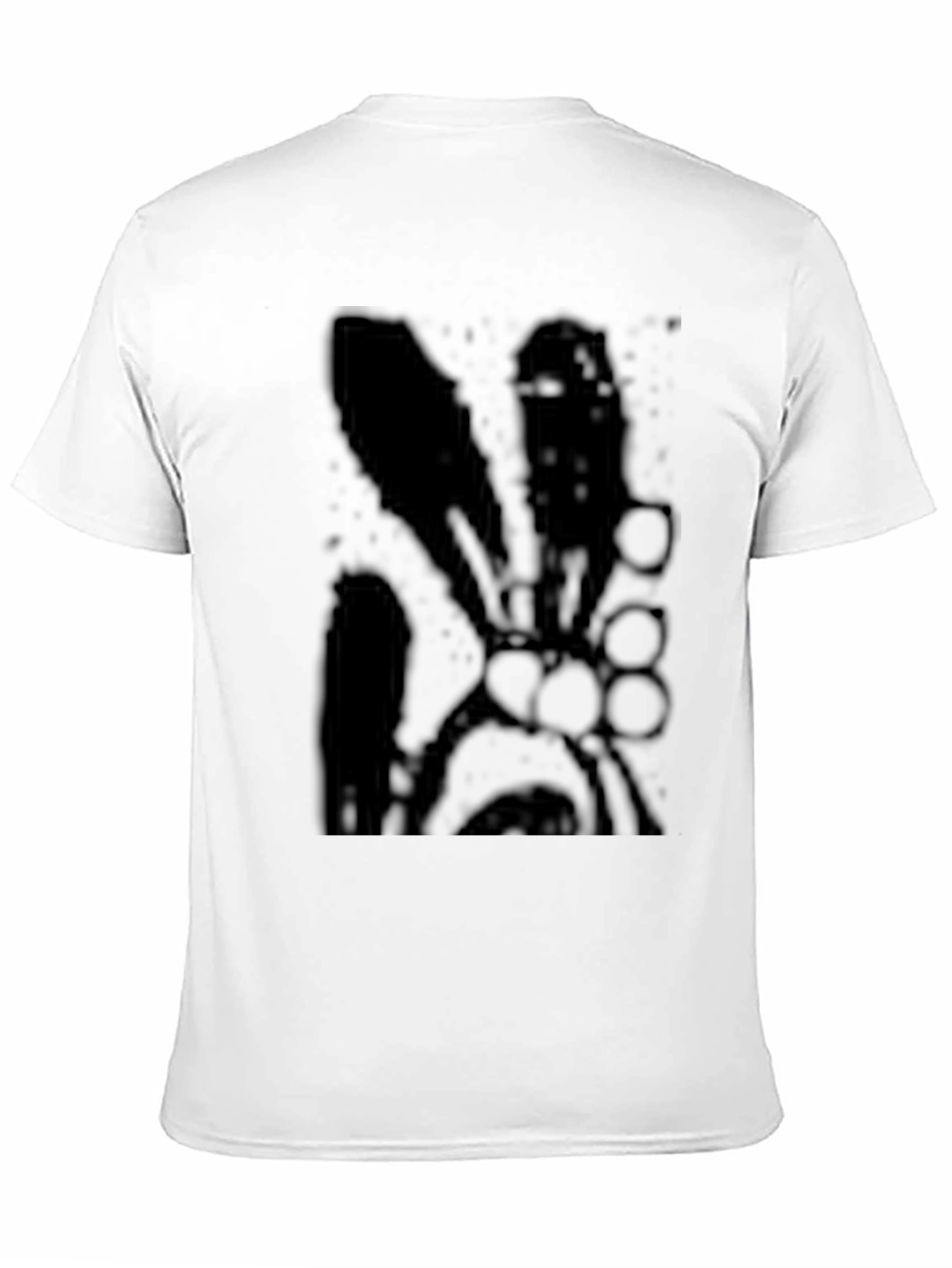Black Graphic Print Crew Neck T-Shirt