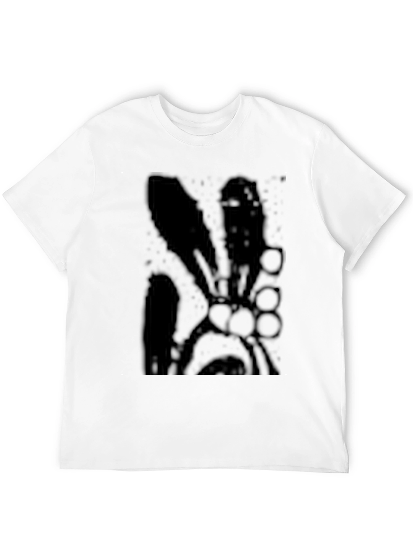 Black Graphic Print Crew Neck T-Shirt
