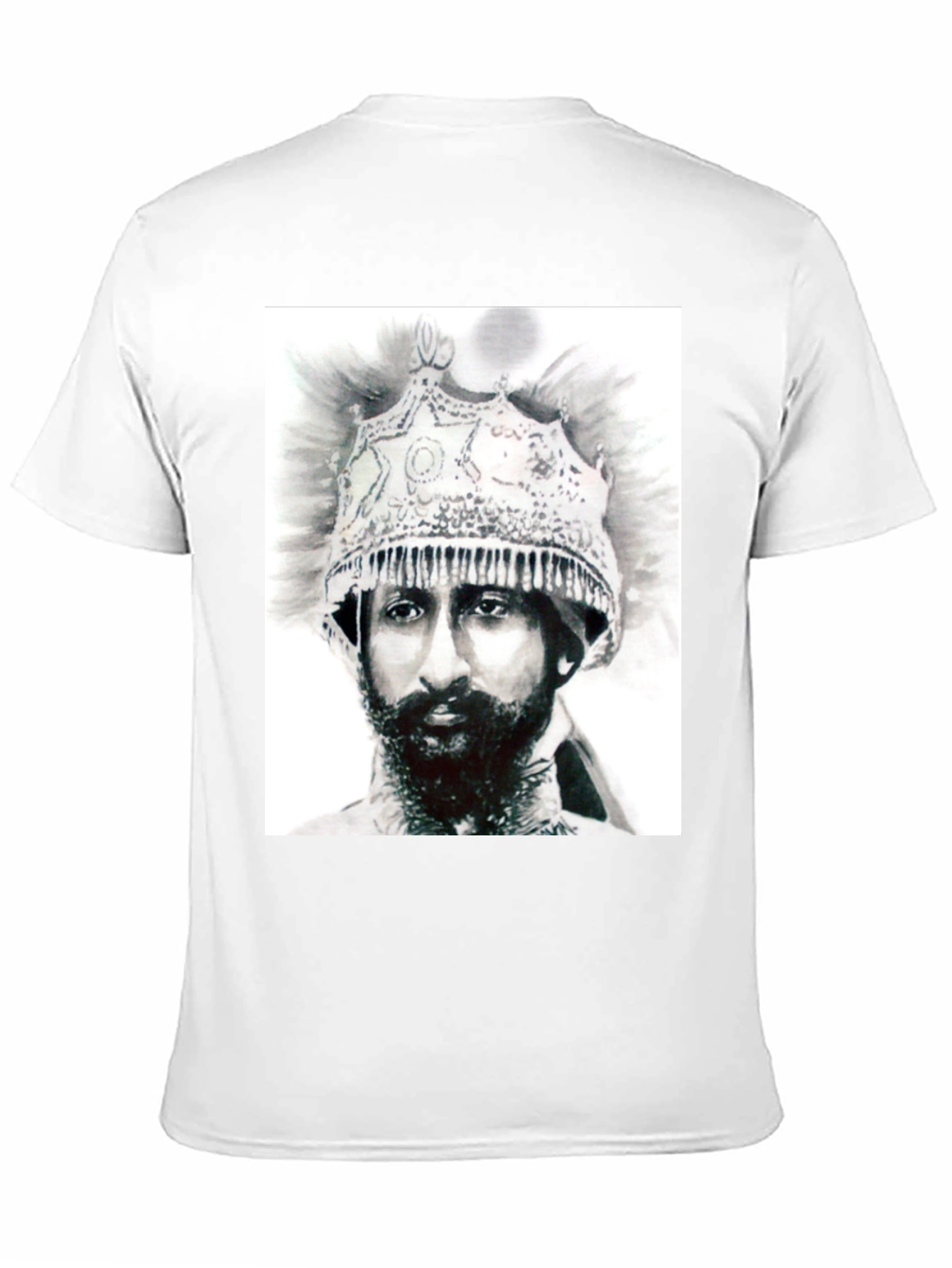 Emperor Haile Selassie T-Shirt - Black Cotton Tee