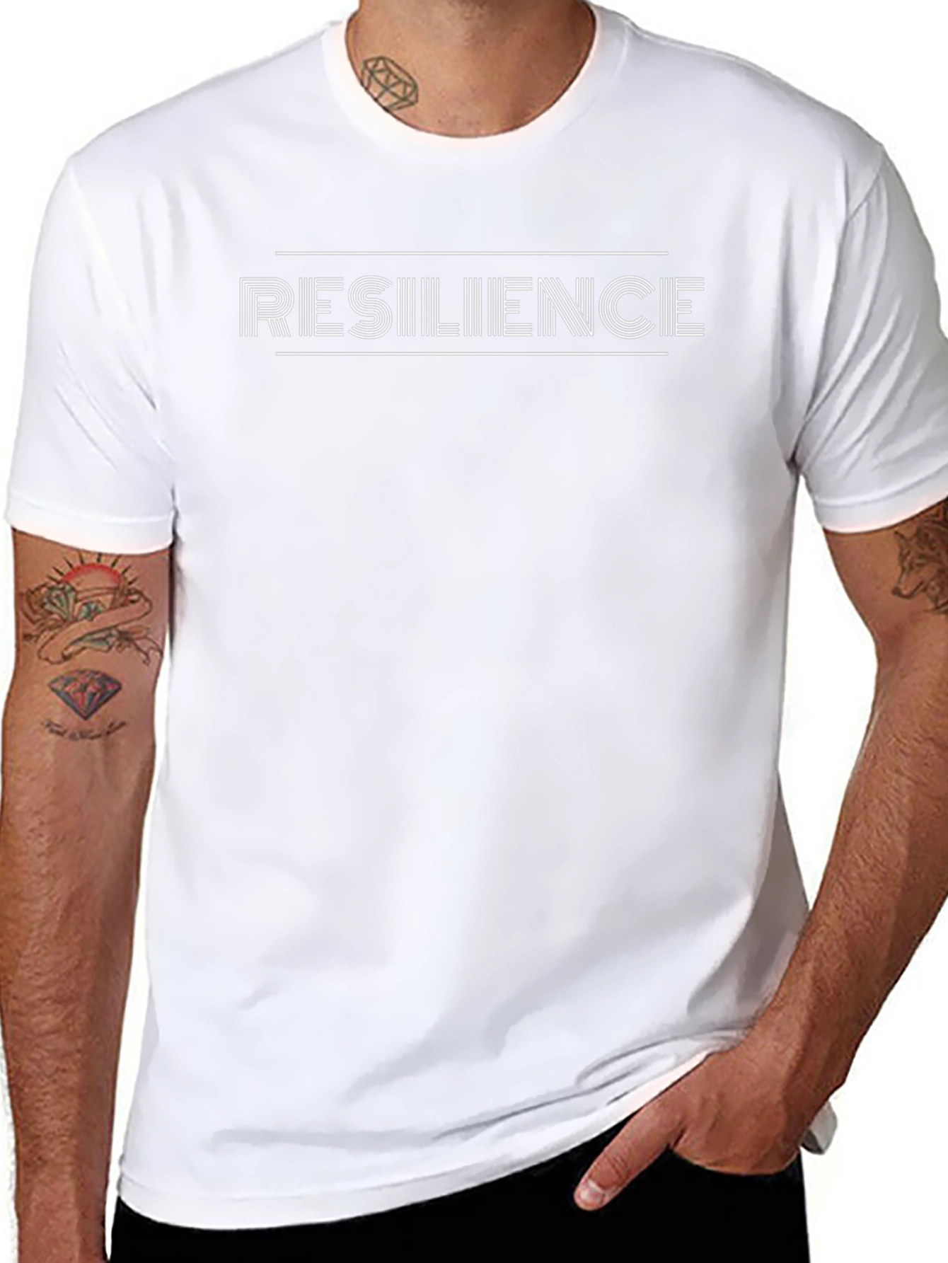 Resilience Graphic T-Shirt - Black Stylish & Strong