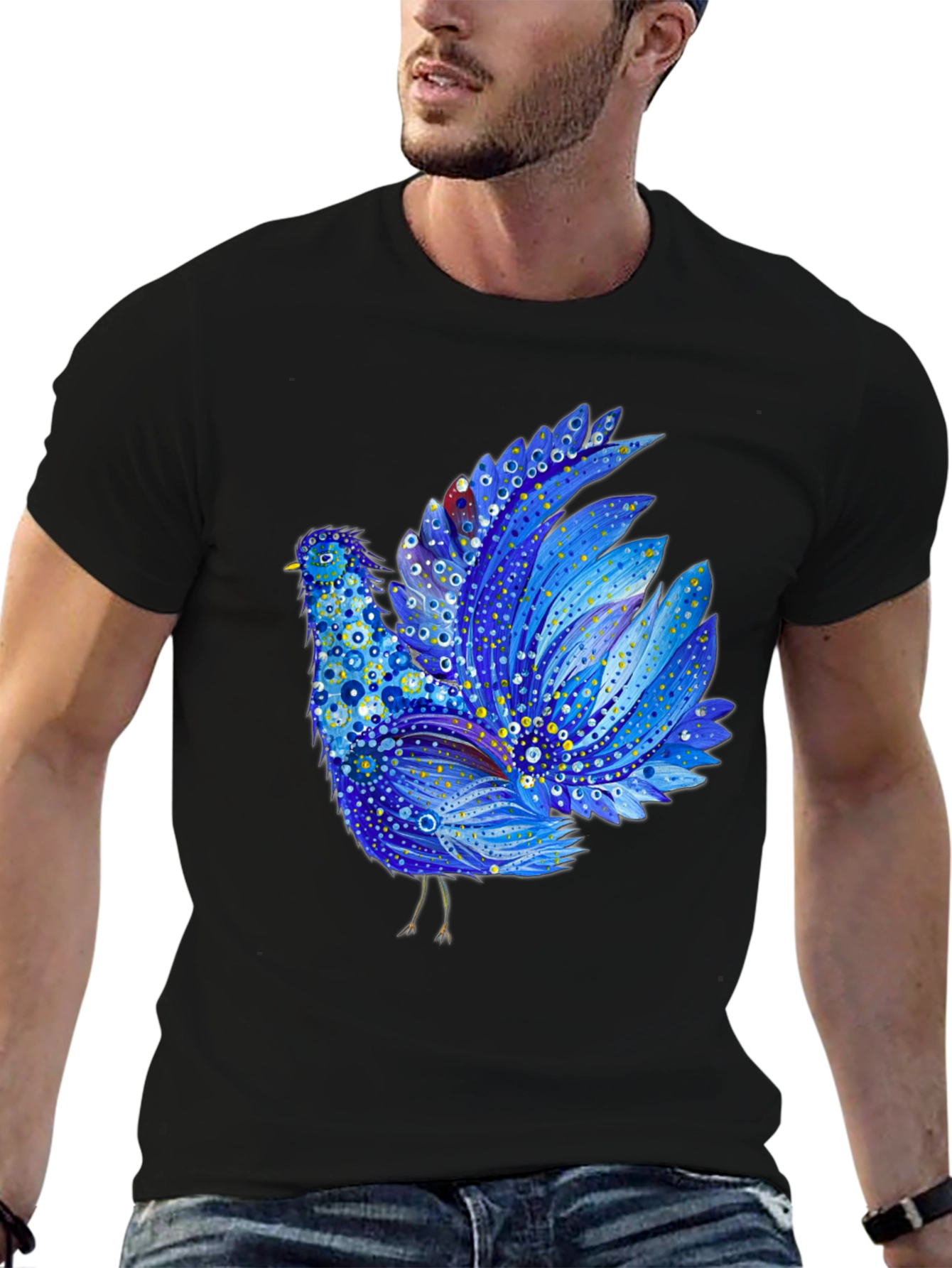 Blue Bird Graphic Tee - Unique Design