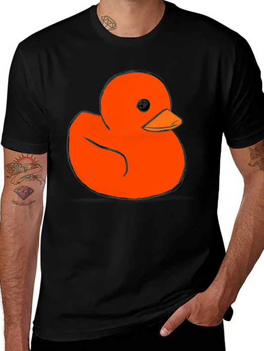 Rubber Duck Graphic Tee - Soft Black Cotton T-Shirt