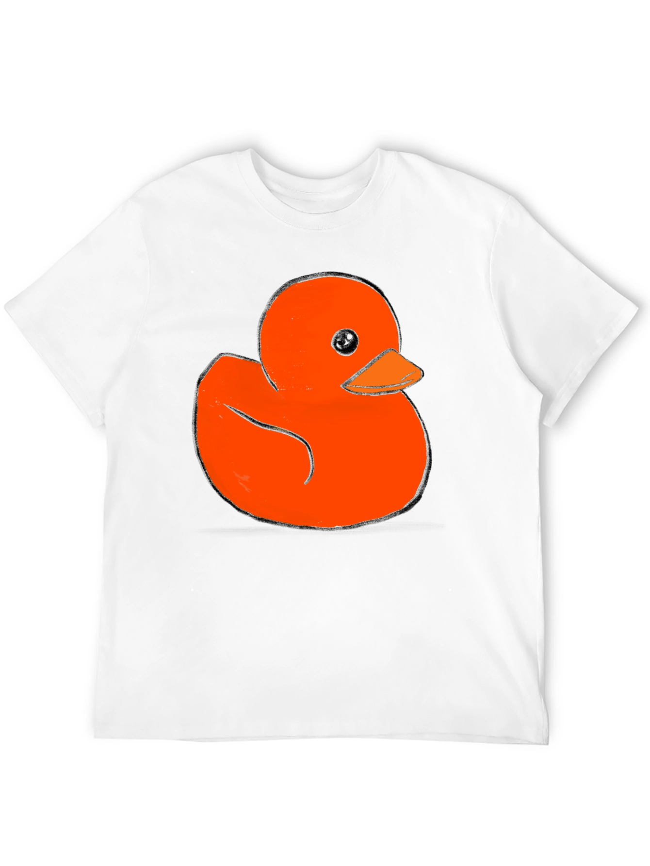 Rubber Duck Graphic Tee - Soft Black Cotton T-Shirt