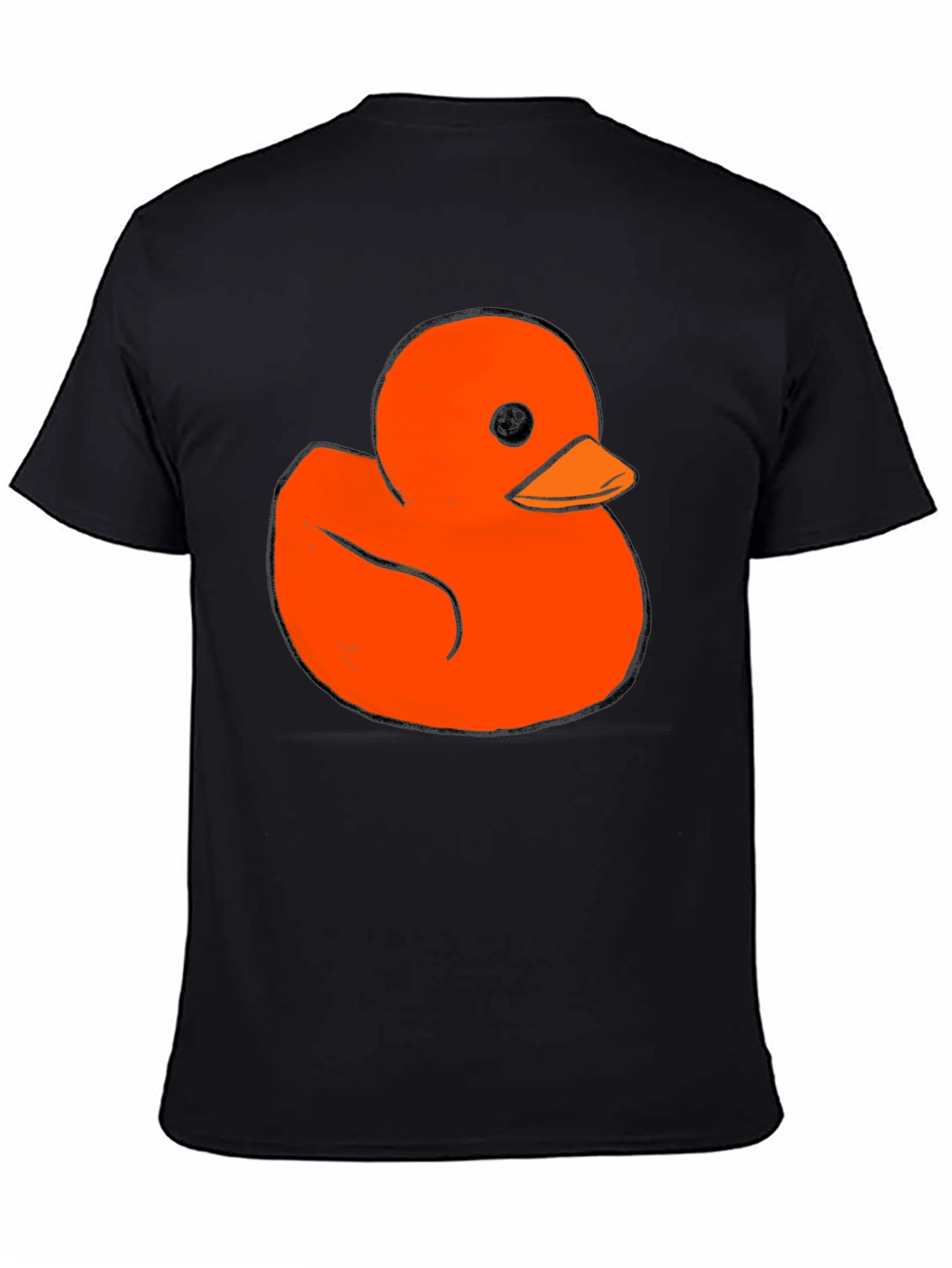Rubber Duck Graphic Tee - Soft Black Cotton T-Shirt