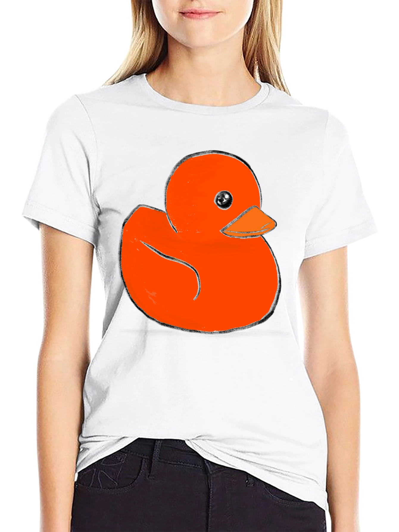 Rubber Duck Graphic Tee - Soft Black Cotton T-Shirt