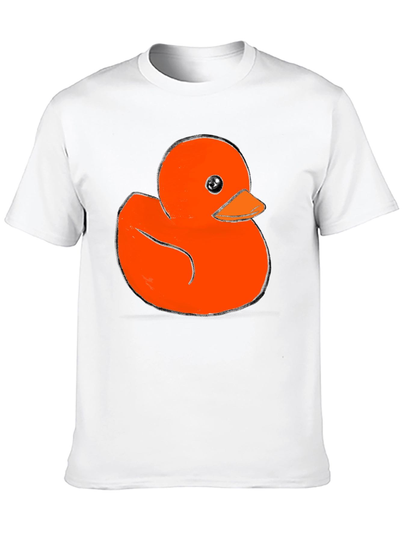 Rubber Duck Graphic Tee - Soft Black Cotton T-Shirt