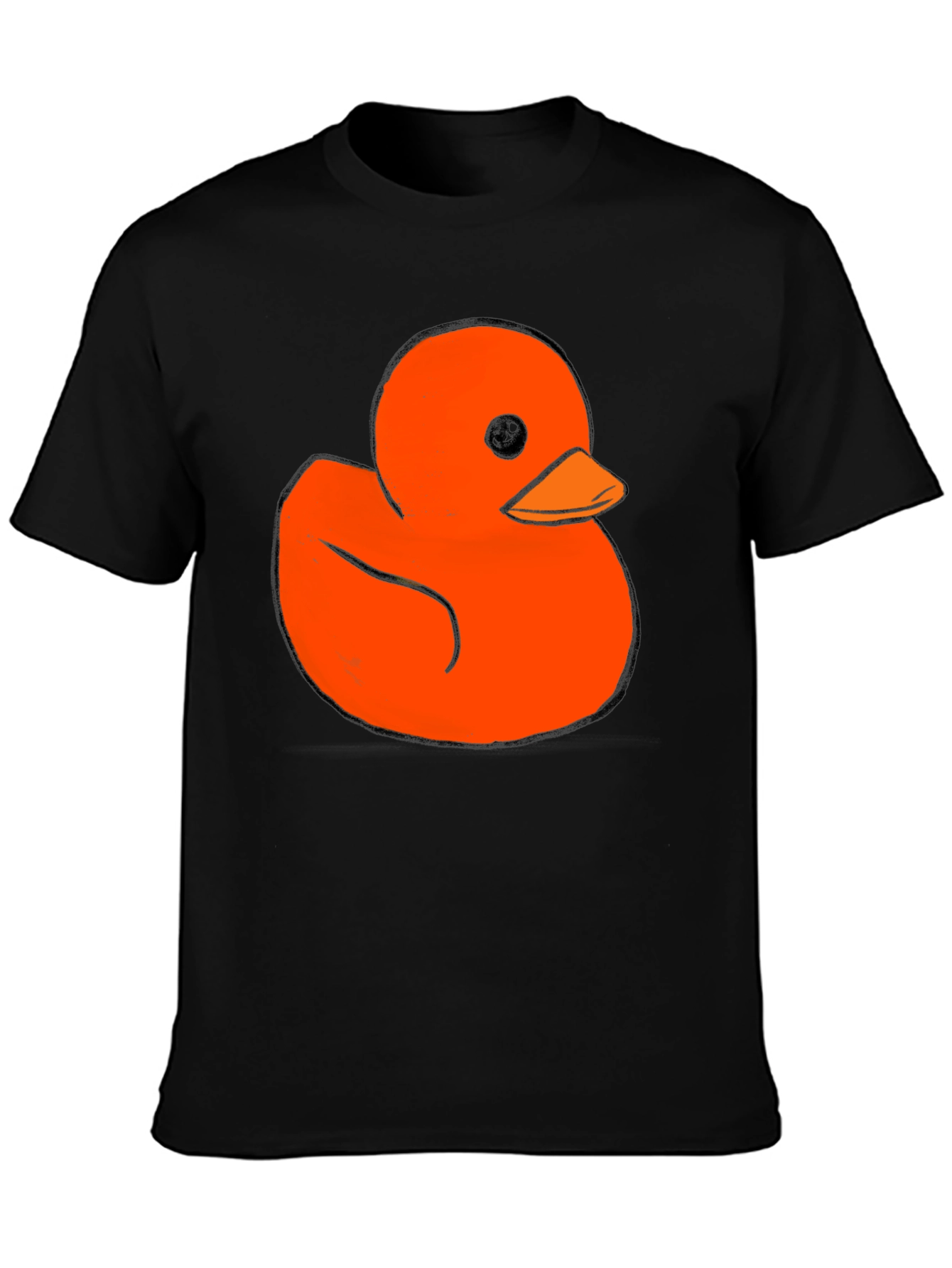 Rubber Duck Graphic Tee - Soft Black Cotton T-Shirt