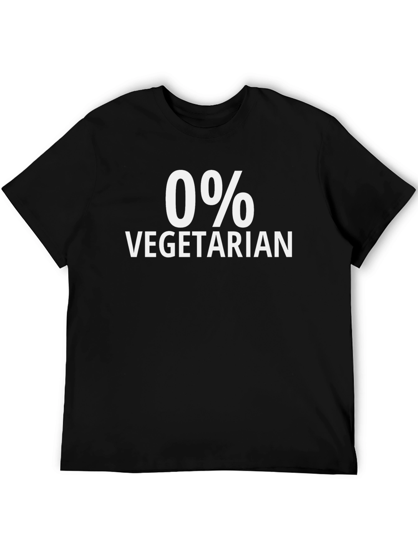 0% Vegetarian Graphic T-Shirt
