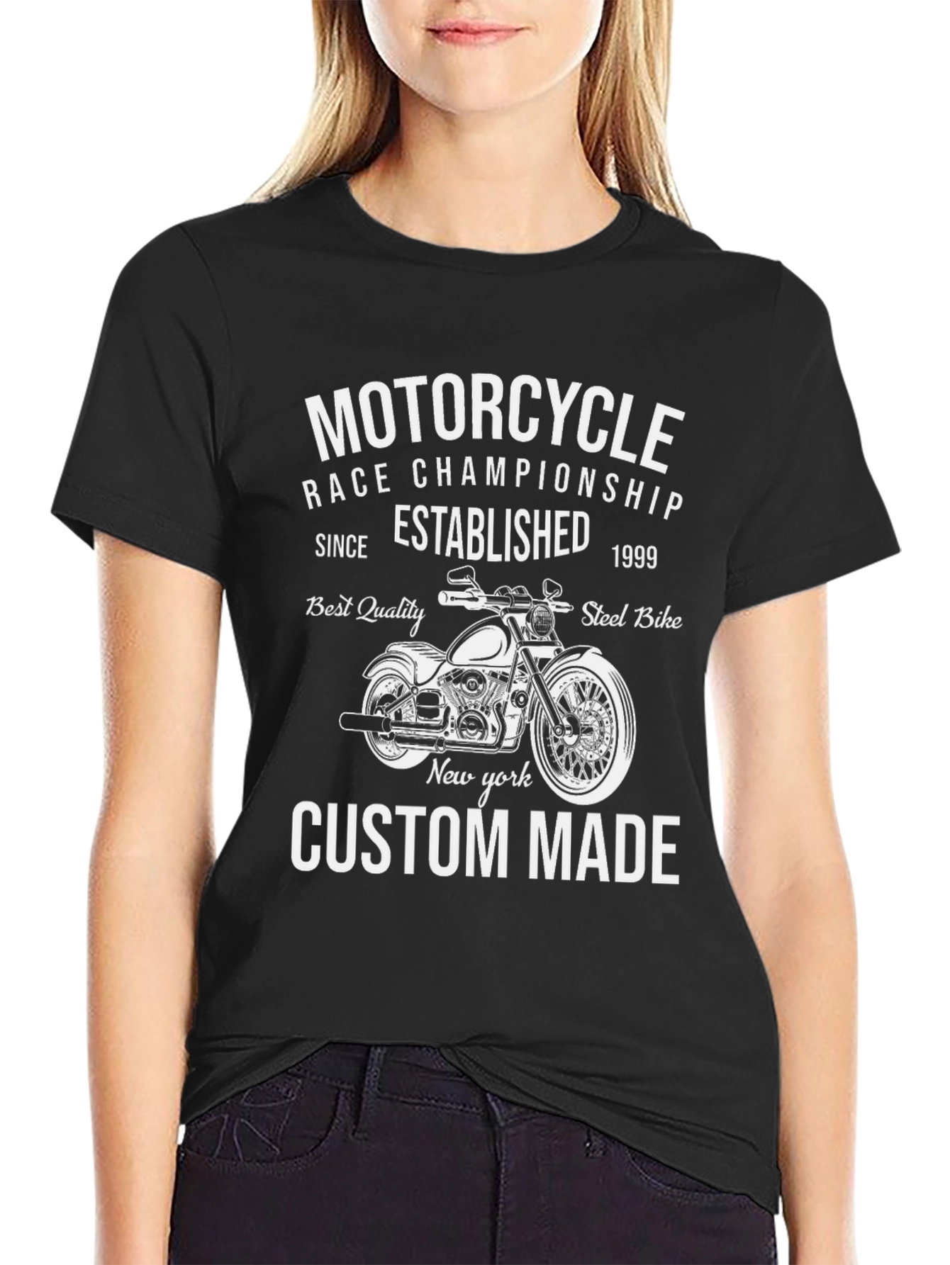 Motorcycle Race Championship Custom Made T-Shirt