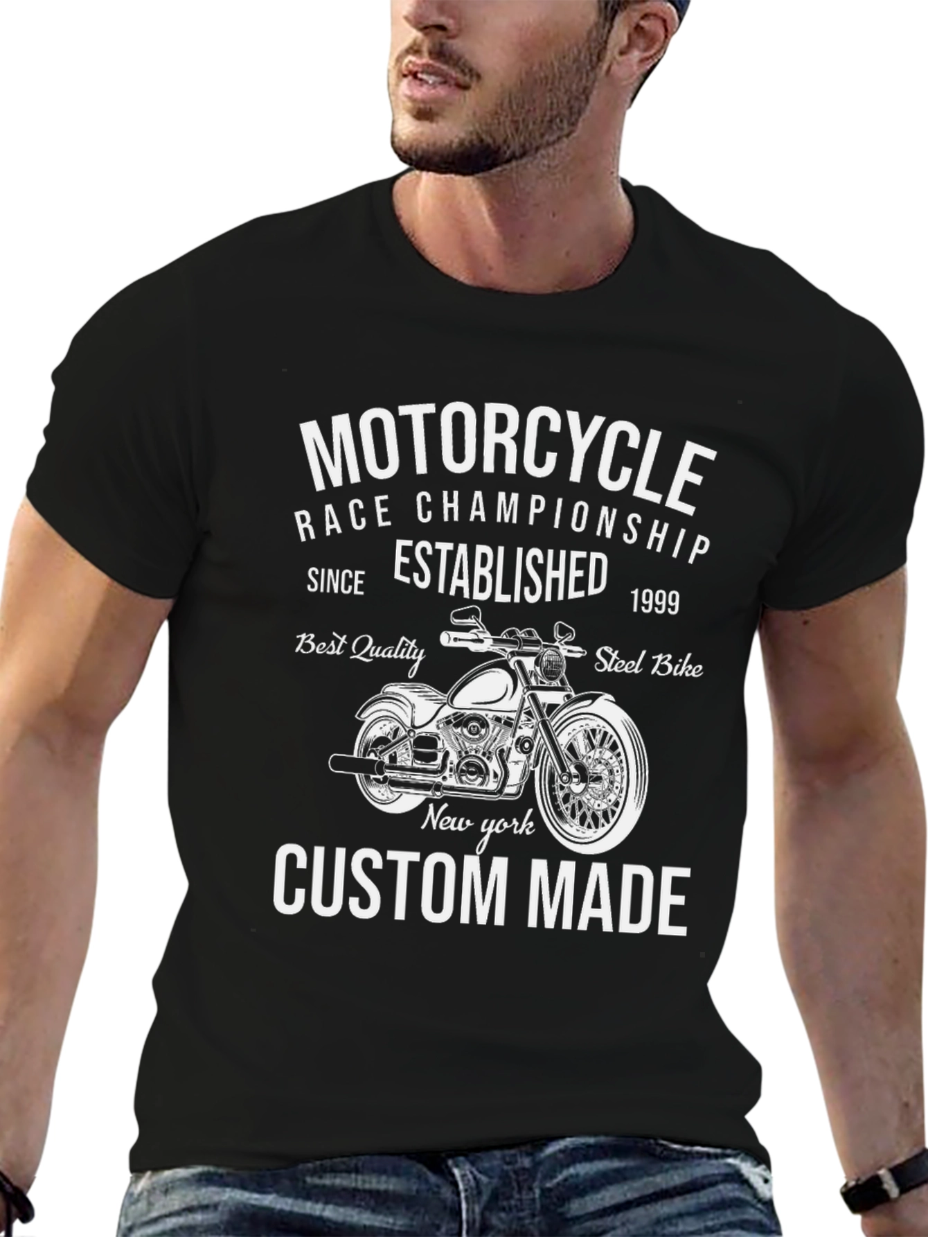 Motorcycle Race Championship Custom Made T-Shirt