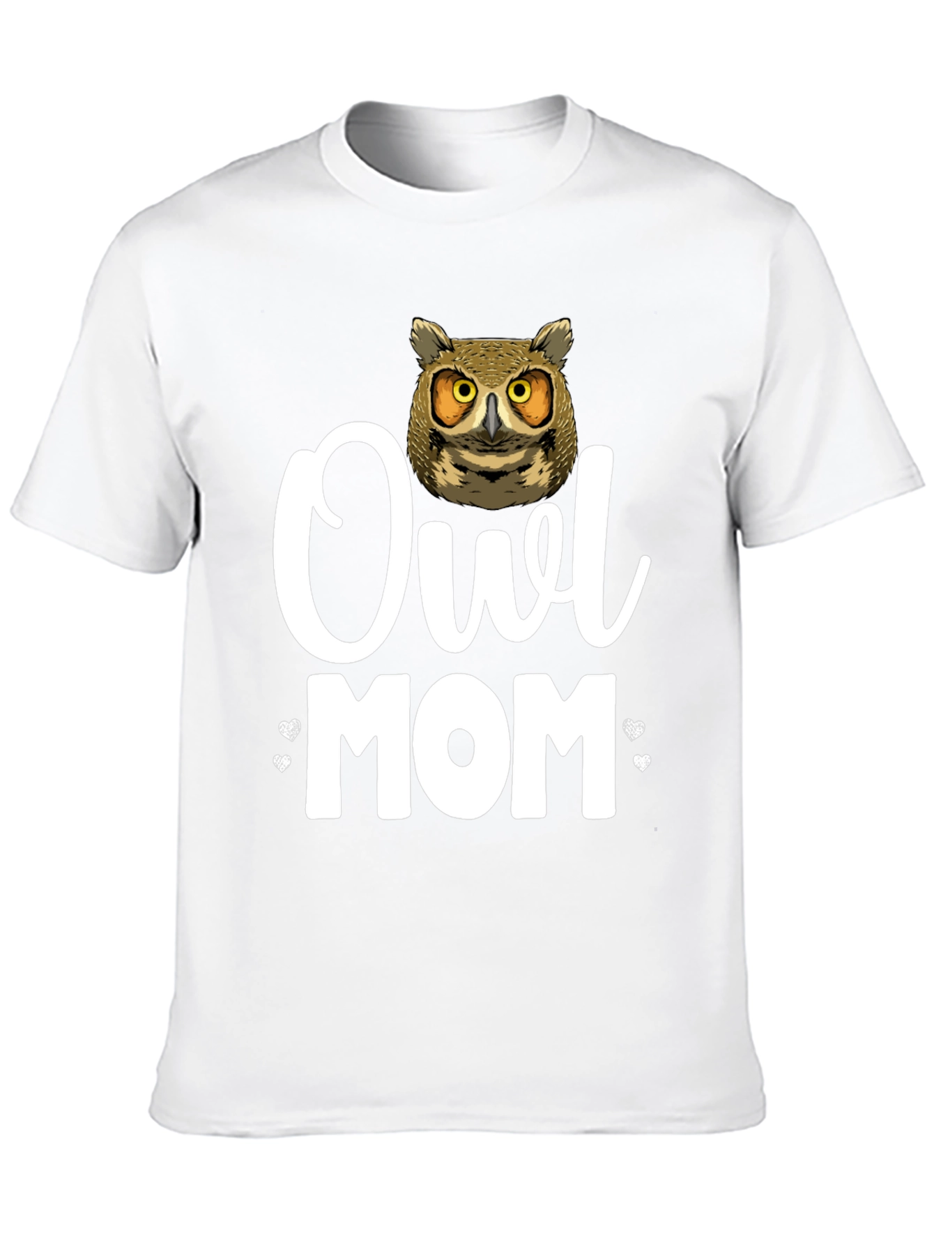 Owl Mom Graphic T-Shirt - Black