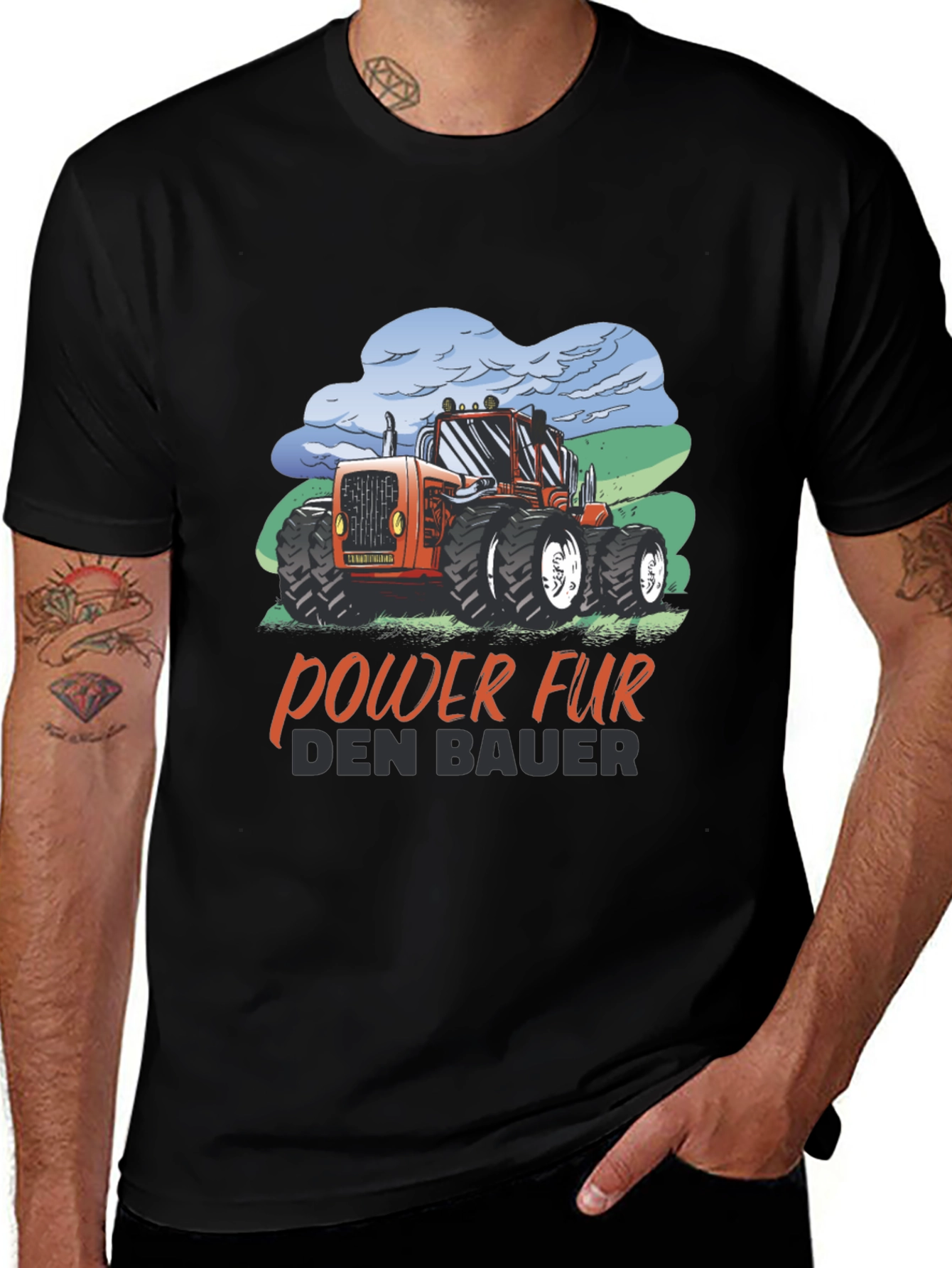 Tractor Power Farmer Graphic Tee