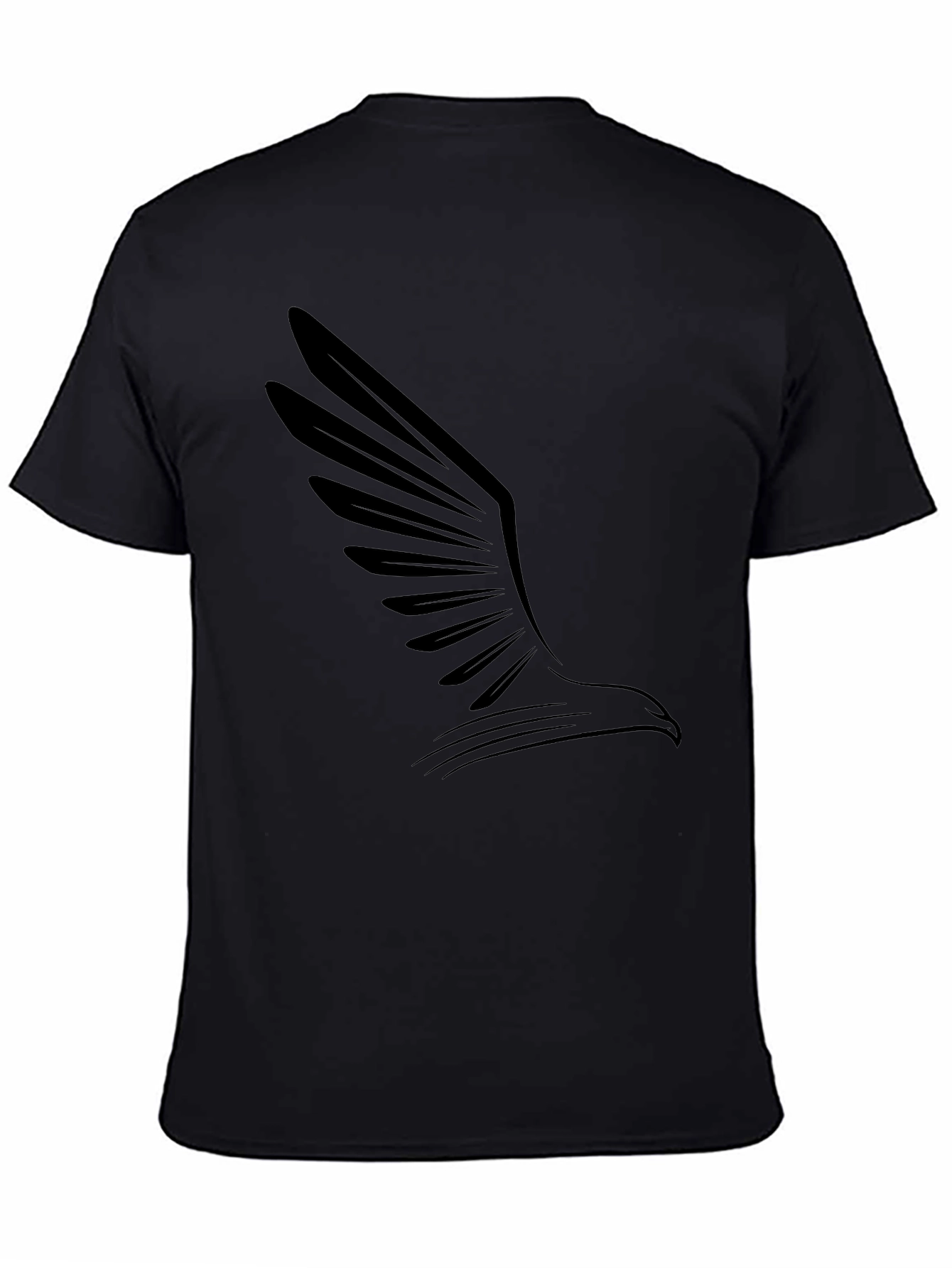 Mens Black Eagle Graphic Tee