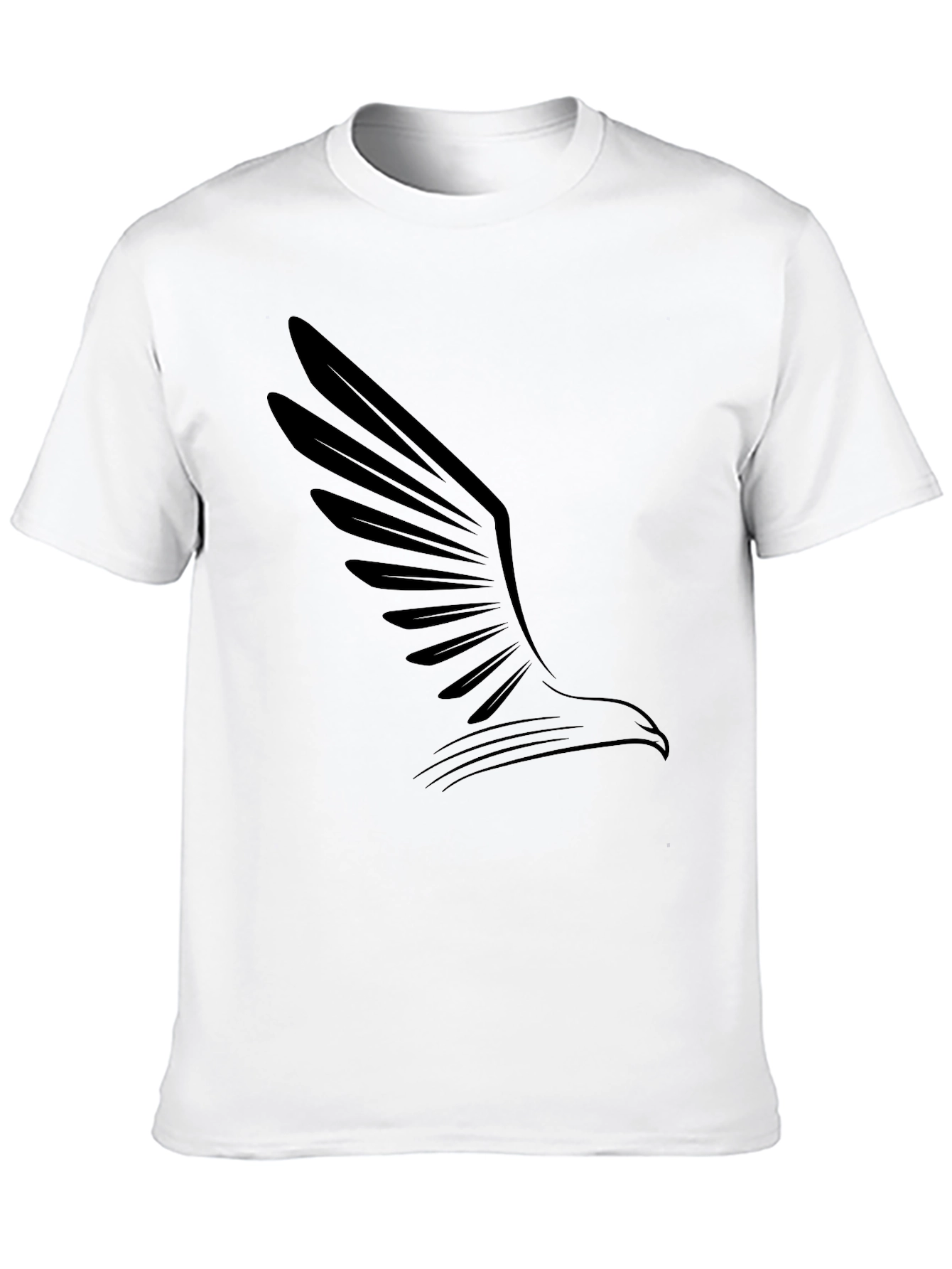 Mens Black Eagle Graphic Tee